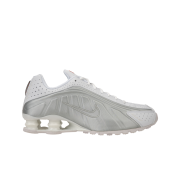 (W) Nike Shox R4 White Metallic Silver