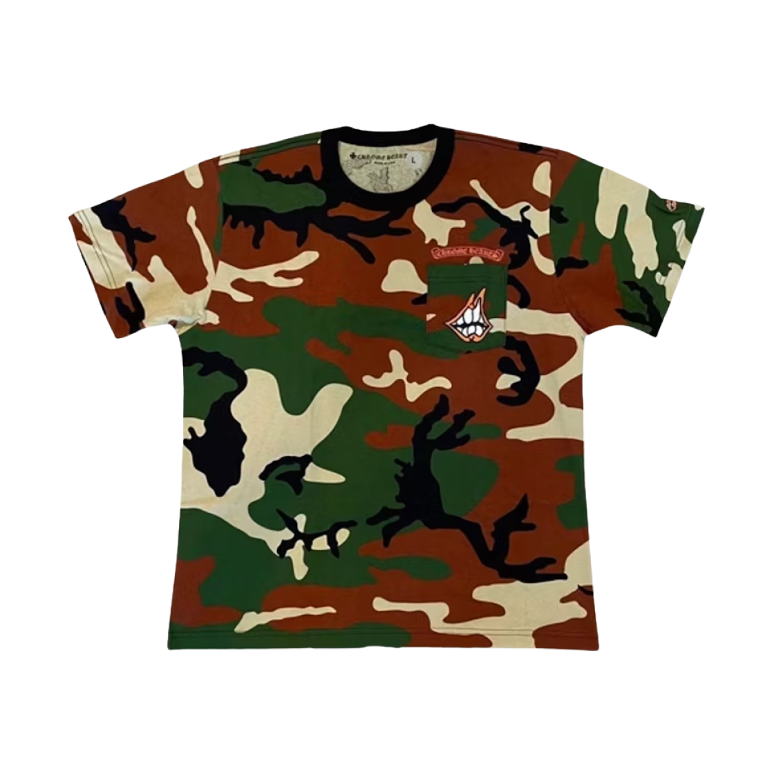 크롬하츠 x 매티보이 커션 티셔츠 카모(Chrome Hearts x Matty Boy Caution T-shirt Camo) - 2