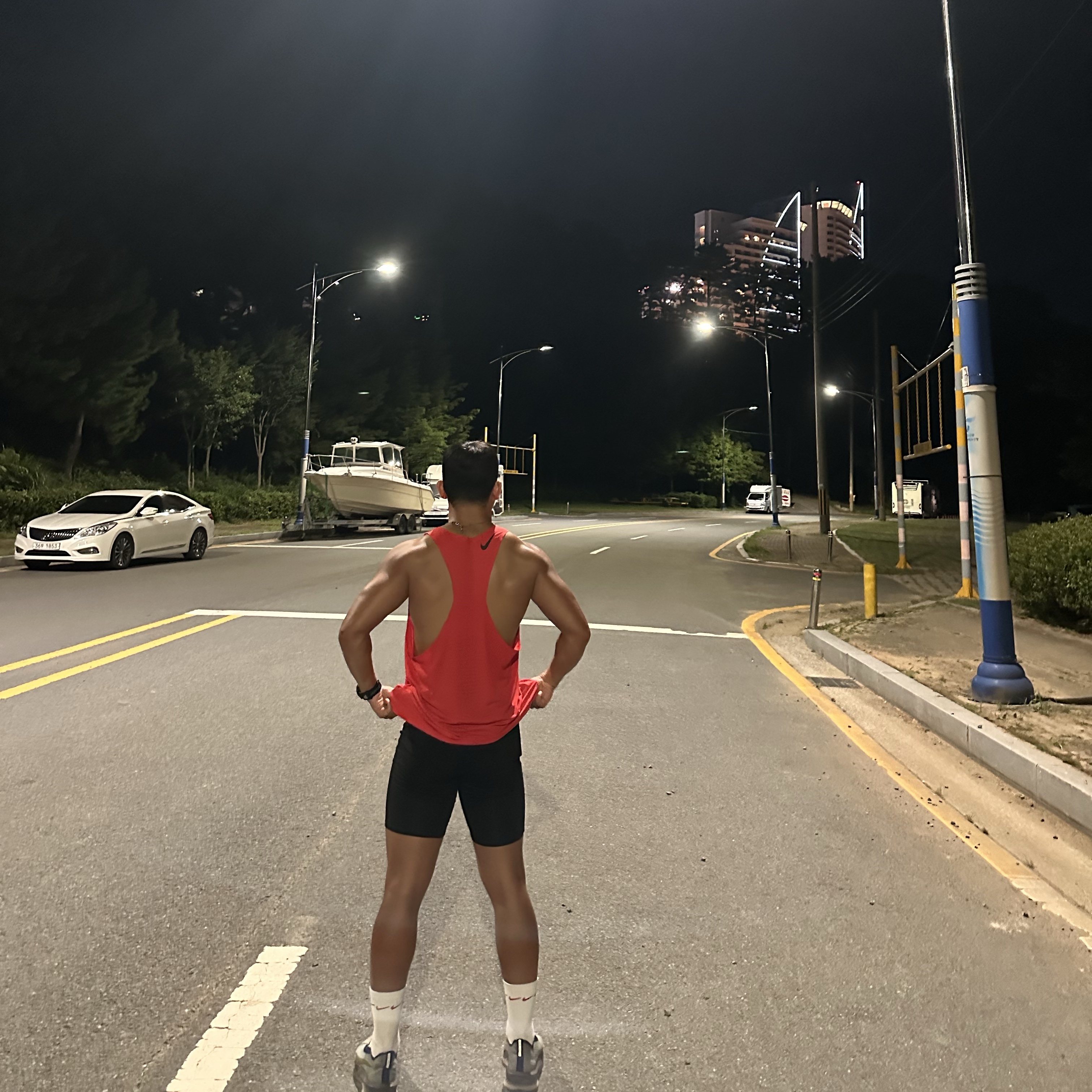 Nike Dri-Fit ADV Aeroswift Running Vest Light Crimson - Asia, Nike Air Zoom Alphafly Next% 3 PRM Light Army Ironstone 착용 스타일 - 2