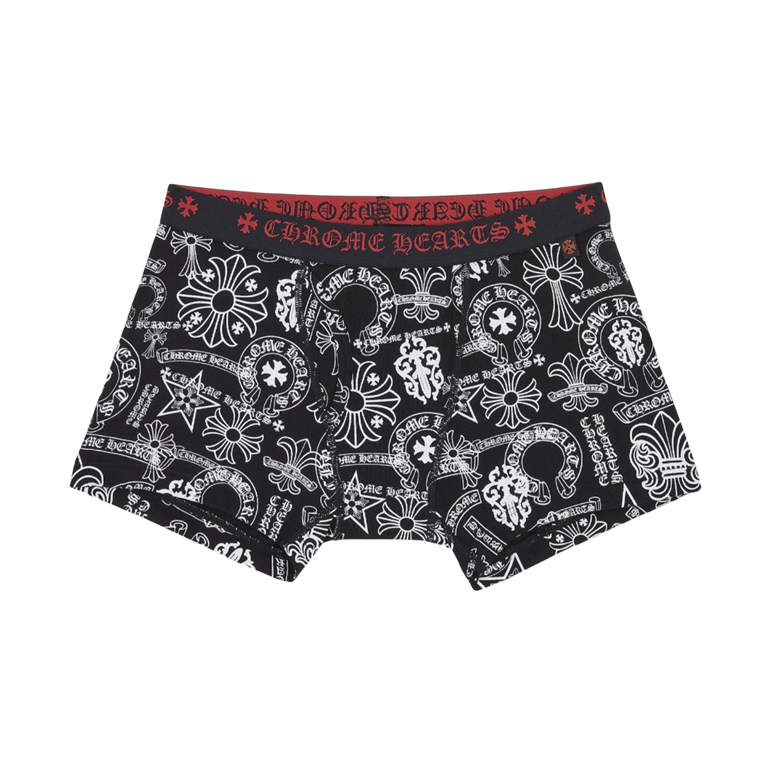 - Chrome Hearts Boxer Brief Shorts Black Red