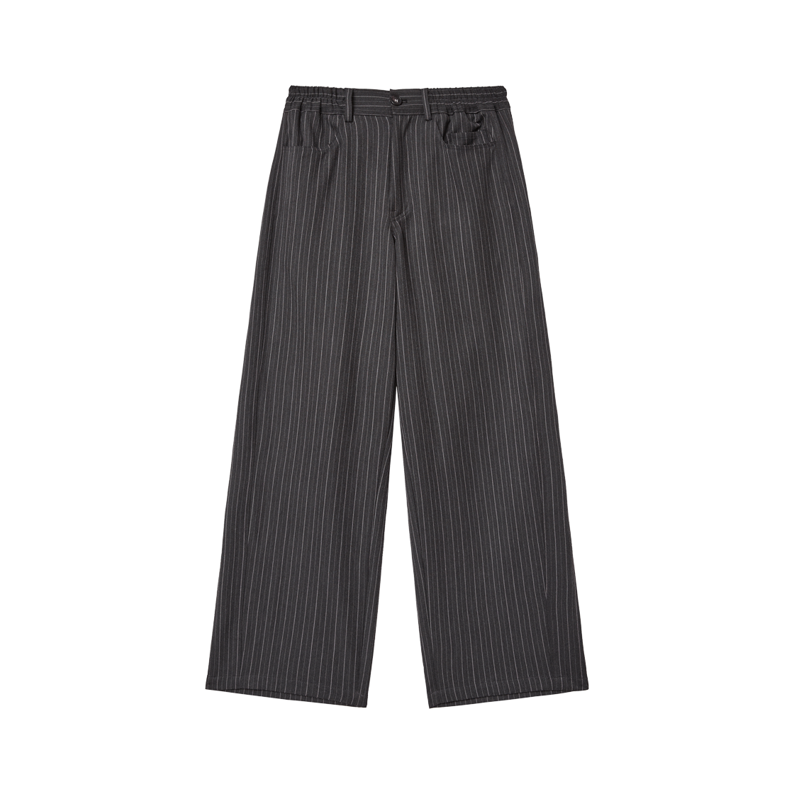알렌느 릴렉스 핀스트라이프 멀티패널 팬츠 차콜(Haleine Relaxed Pinstriped Multi-Panel Pants Charcoal (WB305))