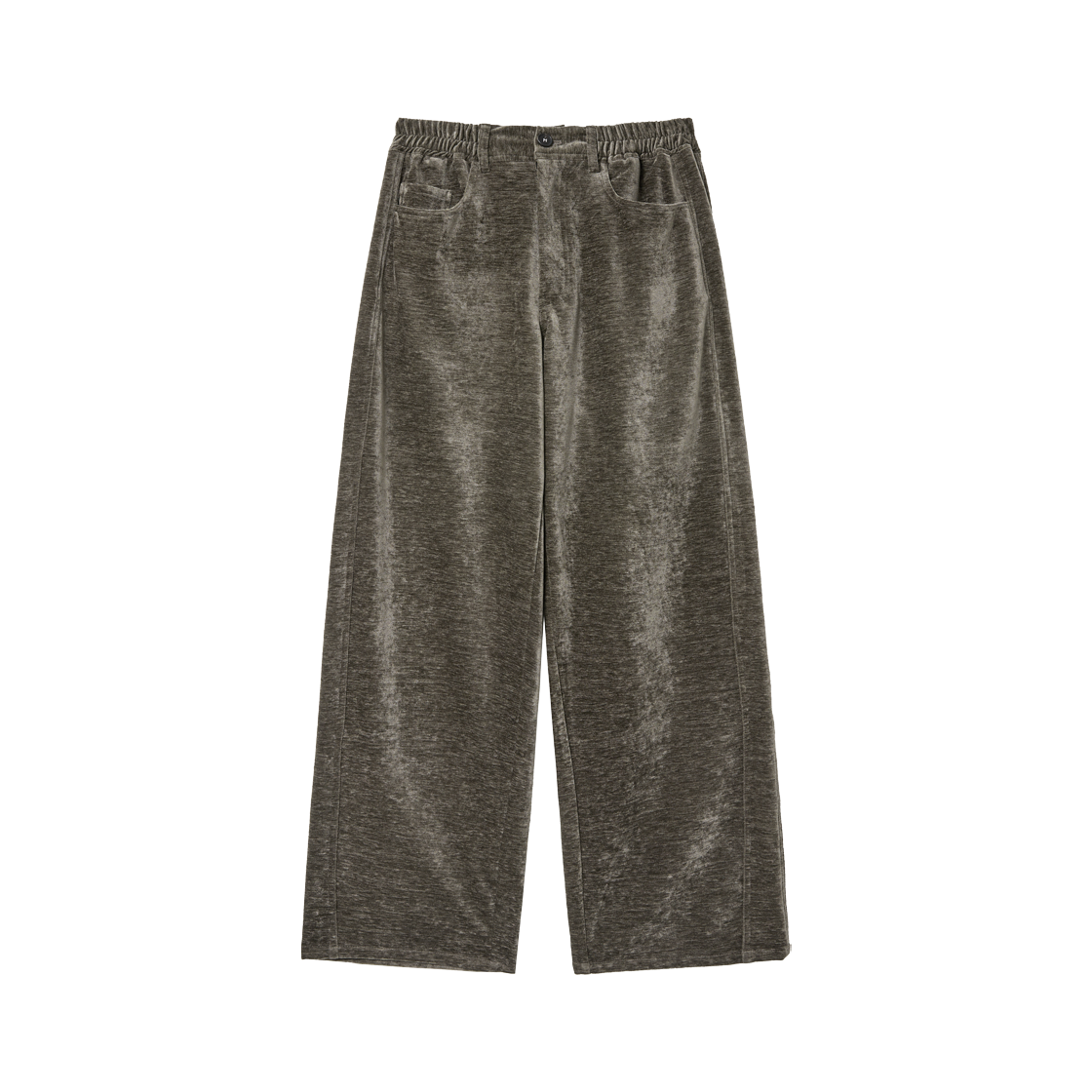 알렌느 릴렉스 벨루아 멀티패널 팬츠 그레이(Haleine Relaxed Velour Multi-Panel Pants Khaki Grey (WB307))