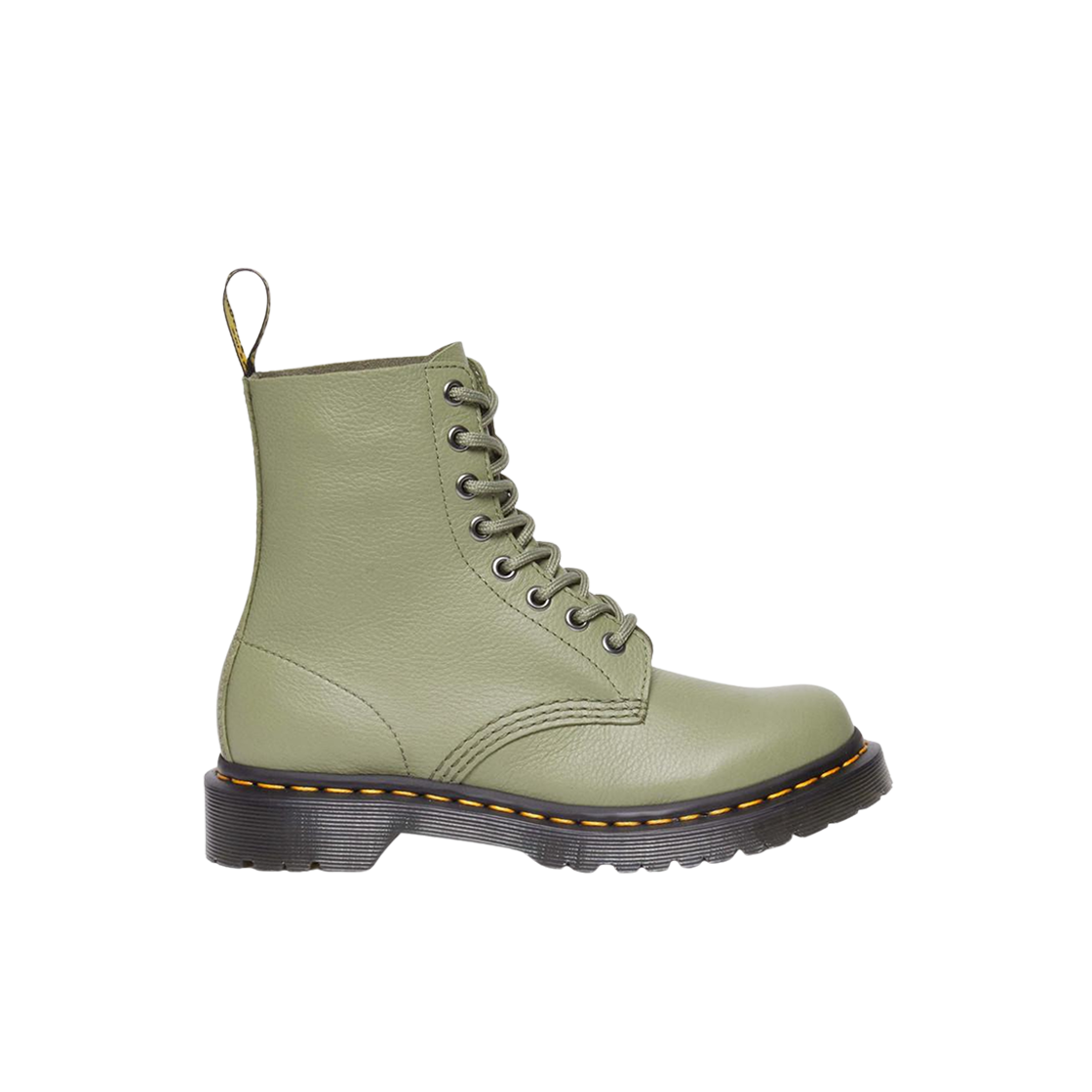 31693357 Dr. Martens 1460 Pascal Soft Leather Lace Up Boots in Muted Olive