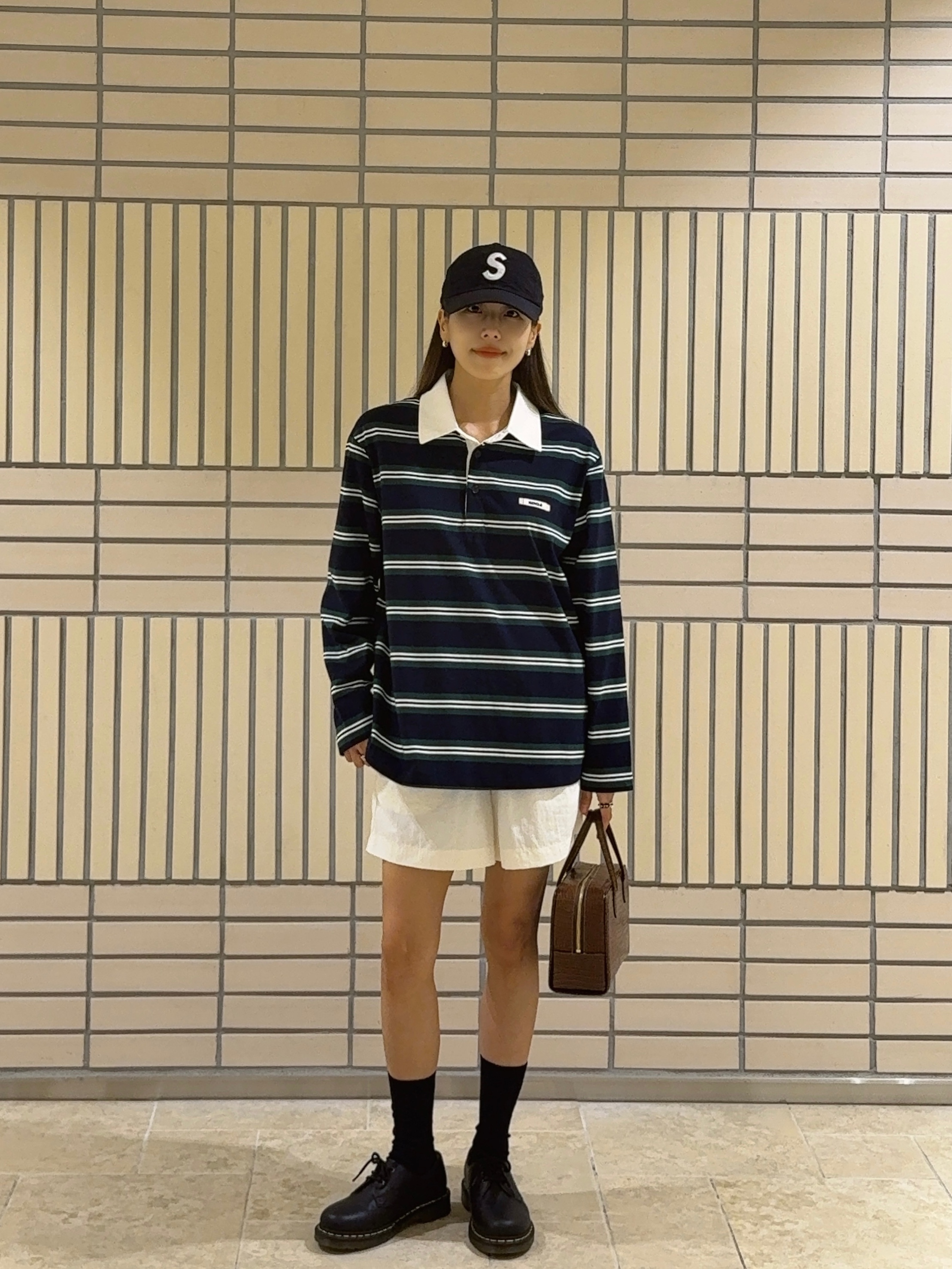 Supreme Seersucker S Logo 6-Panel Black - 24SS, Dr. Martens 1461 Nappa Black 착용 스타일 - 1