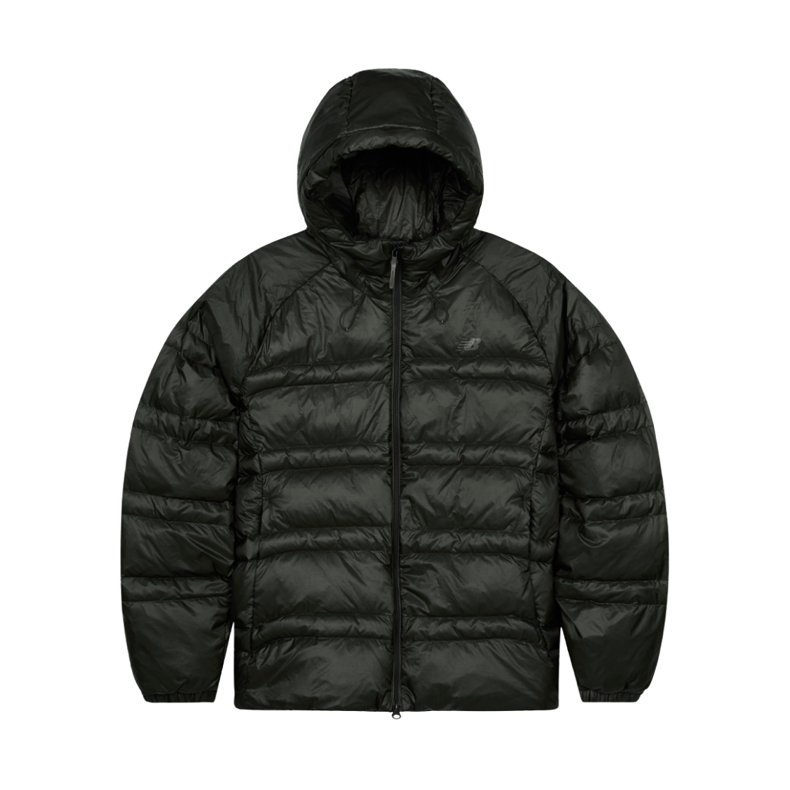 NBNPF41973-00-58 New Balance Flying 77 Superlight Hooded Goose Down Jacket Dark Khaki