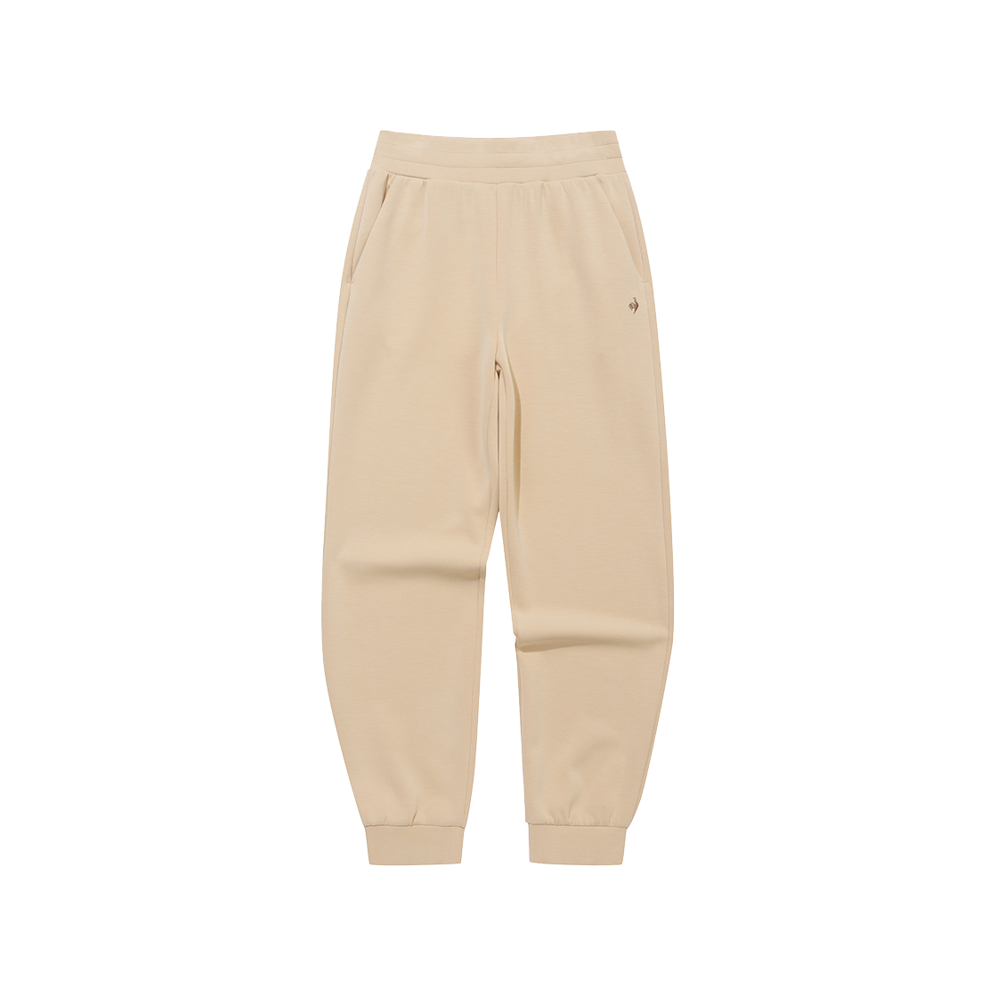 QQ322OFP84_YBG0 le coq sportif Women's Regular Jogger Sand Washed Double Tension Pants Yellow Beige