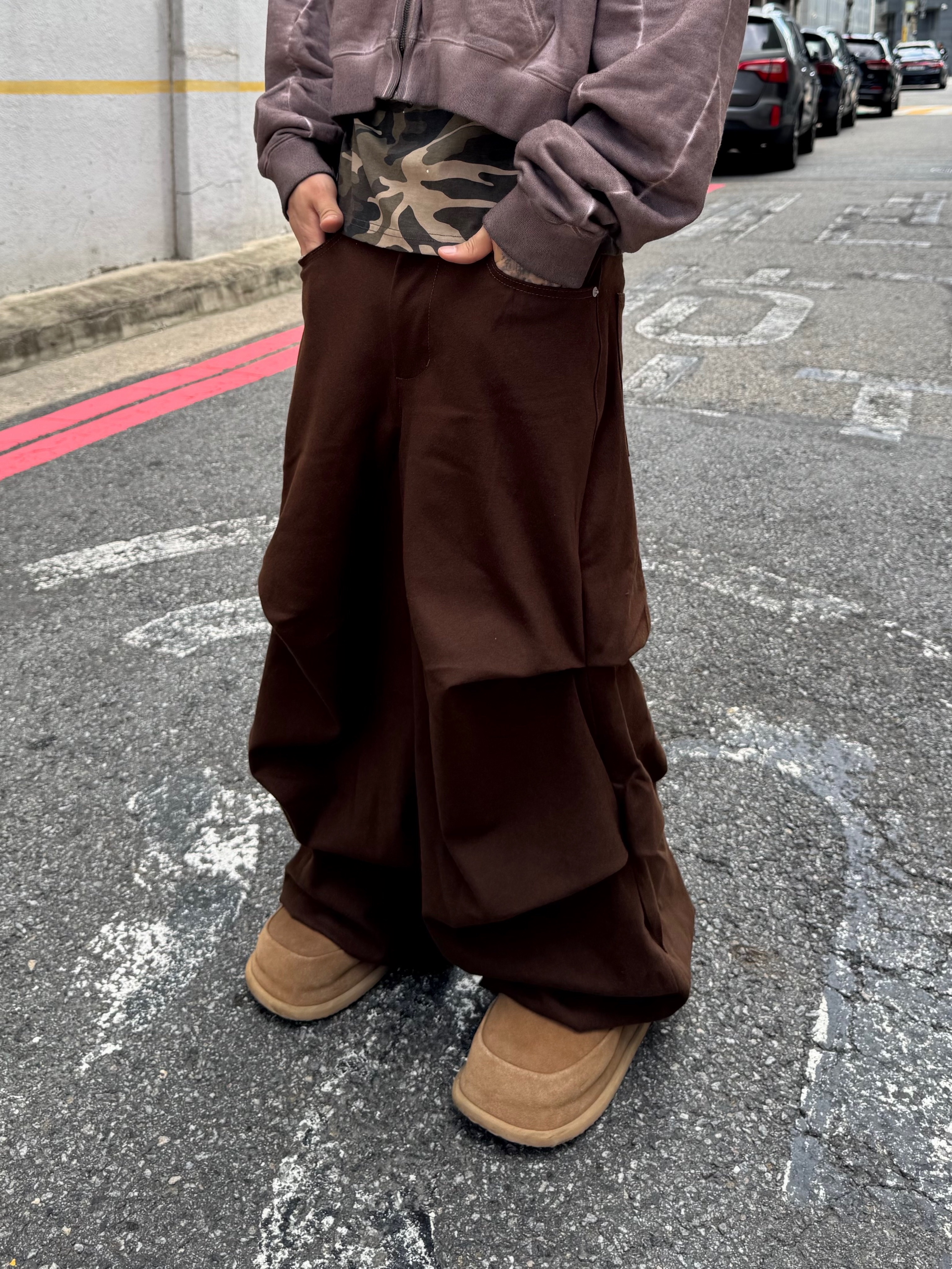 Kinchi x Non Parking N Road Boots Brown, [KREAM Exclusive] Aoiro 6-Panel Bone A/N Cap Mud 착용 스타일 - 9