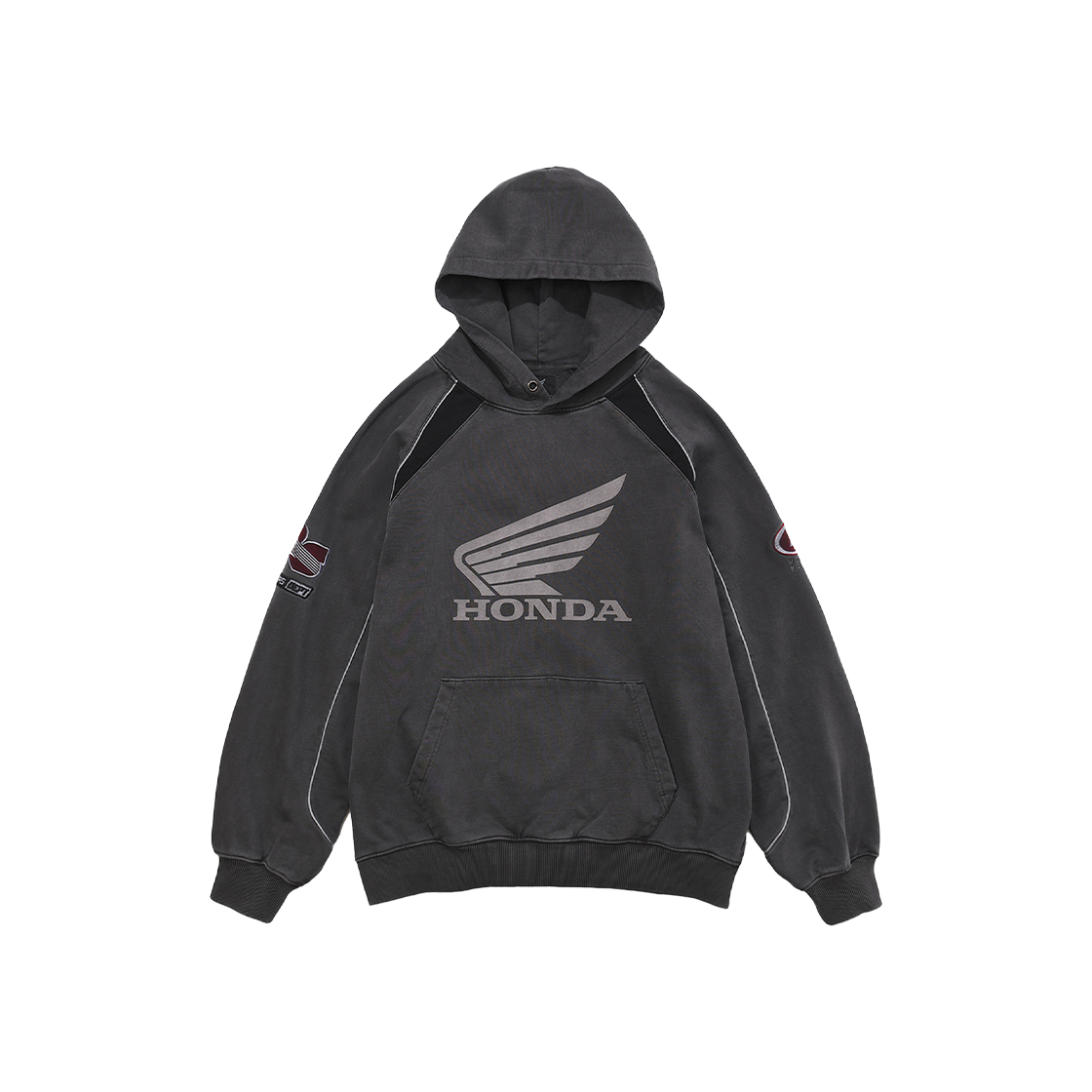 HFF1HD302SCH Honda Motorcycle Hoodie Charcoal