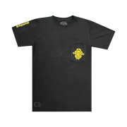 Chrome Hearts Vine Dagger Pocket T-Shirt Black Yellow