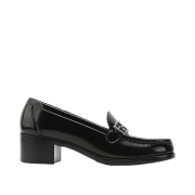 Haruta HS-4600 Ring Strap Heel Loafer Black