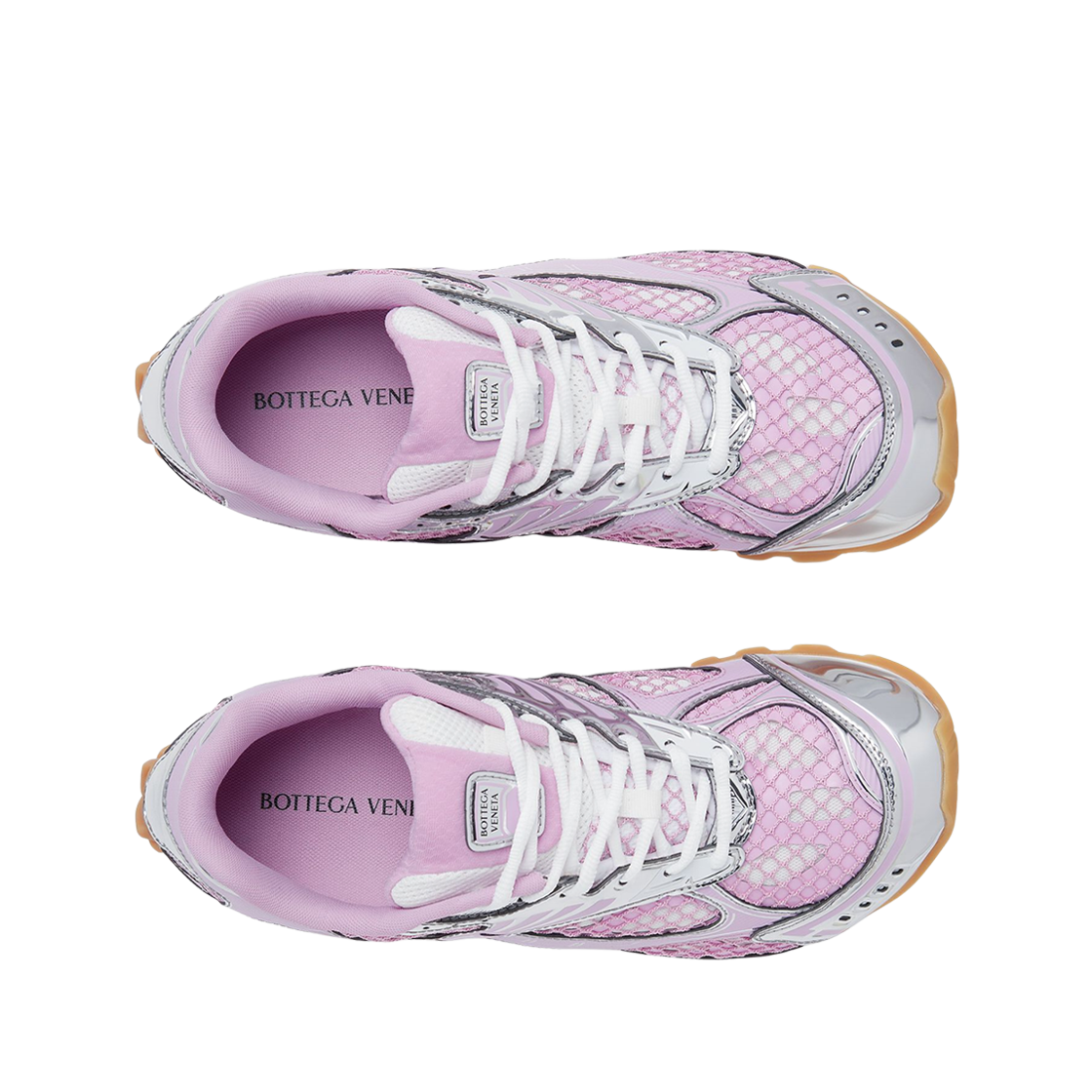 (W) 보테가 베네타 오빗 스니커즈 글로스 실버((W) Bottega Veneta Orbit Sneakers Gloss Silver) - 2