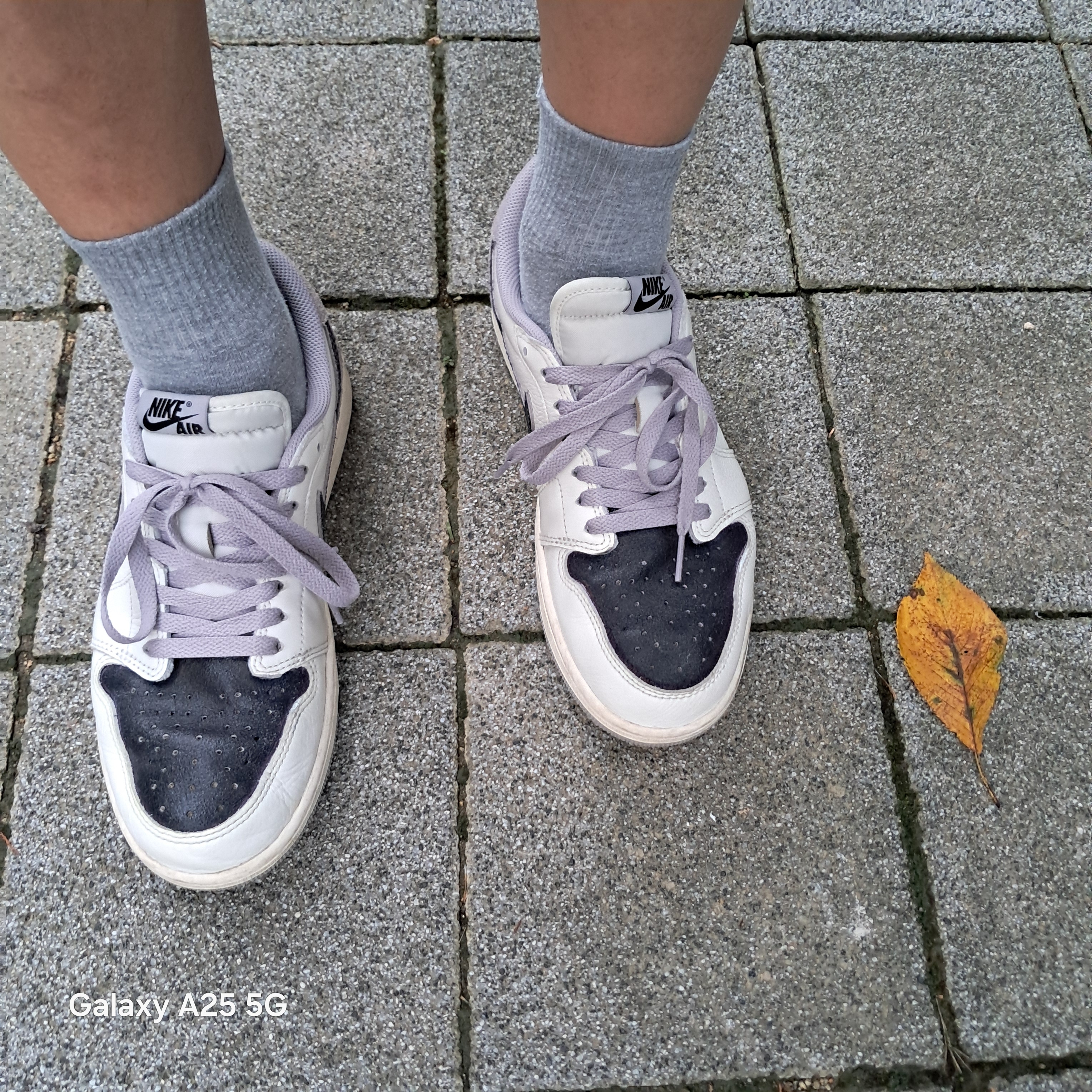 Jordan 1 Retro Low OG Atmosphere Grey 착용 스타일 - 2