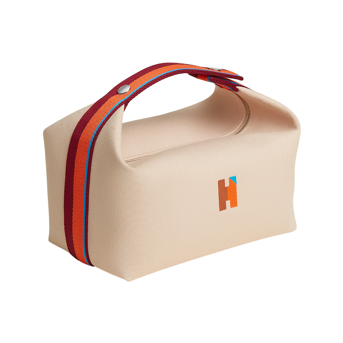 에르메스 라지 브리드 어 브랙 H 파빌리옹 케이스 캔버스 & 나뛰렐(Hermes Large Bride-A-Brac H Pavillon Case Canvas & Naturel)