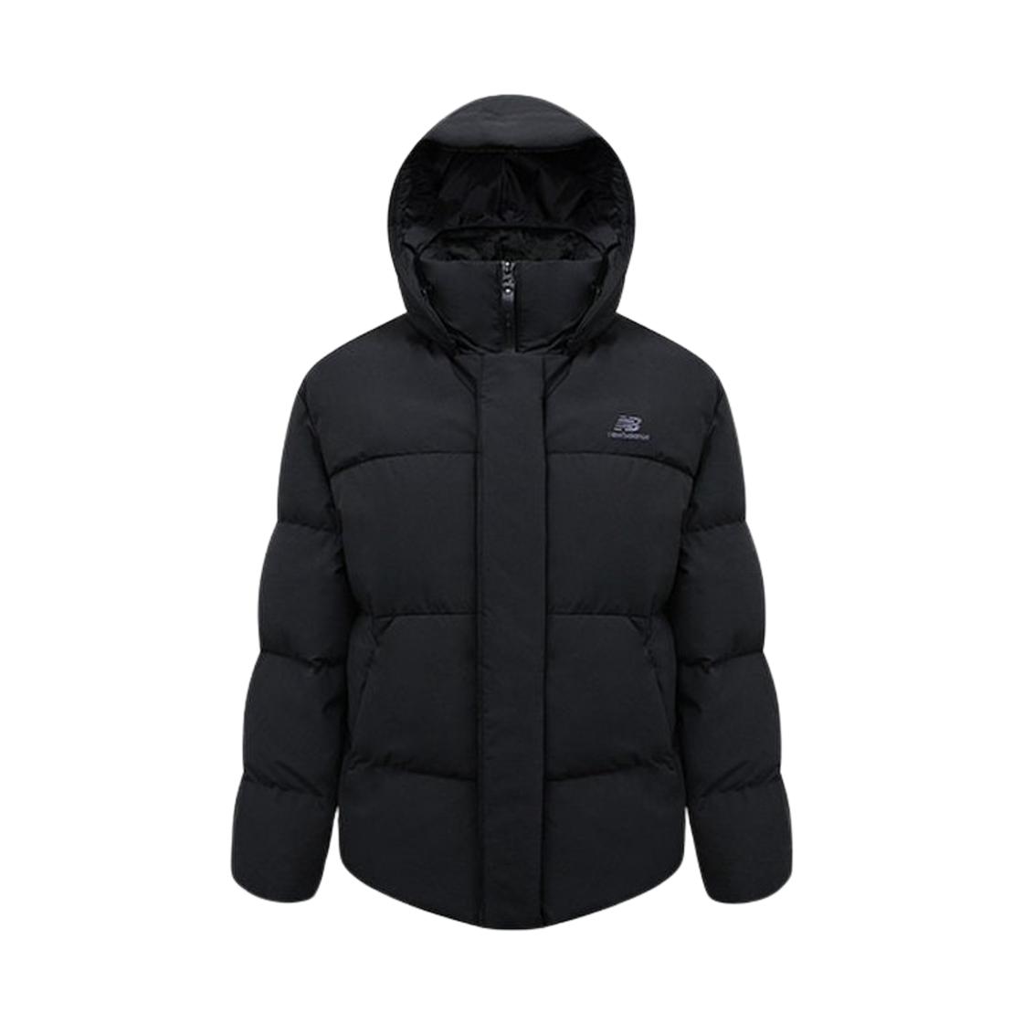 NBNPDBW902-19 (W) New Balance Essential Flower Short Down Jumper Black