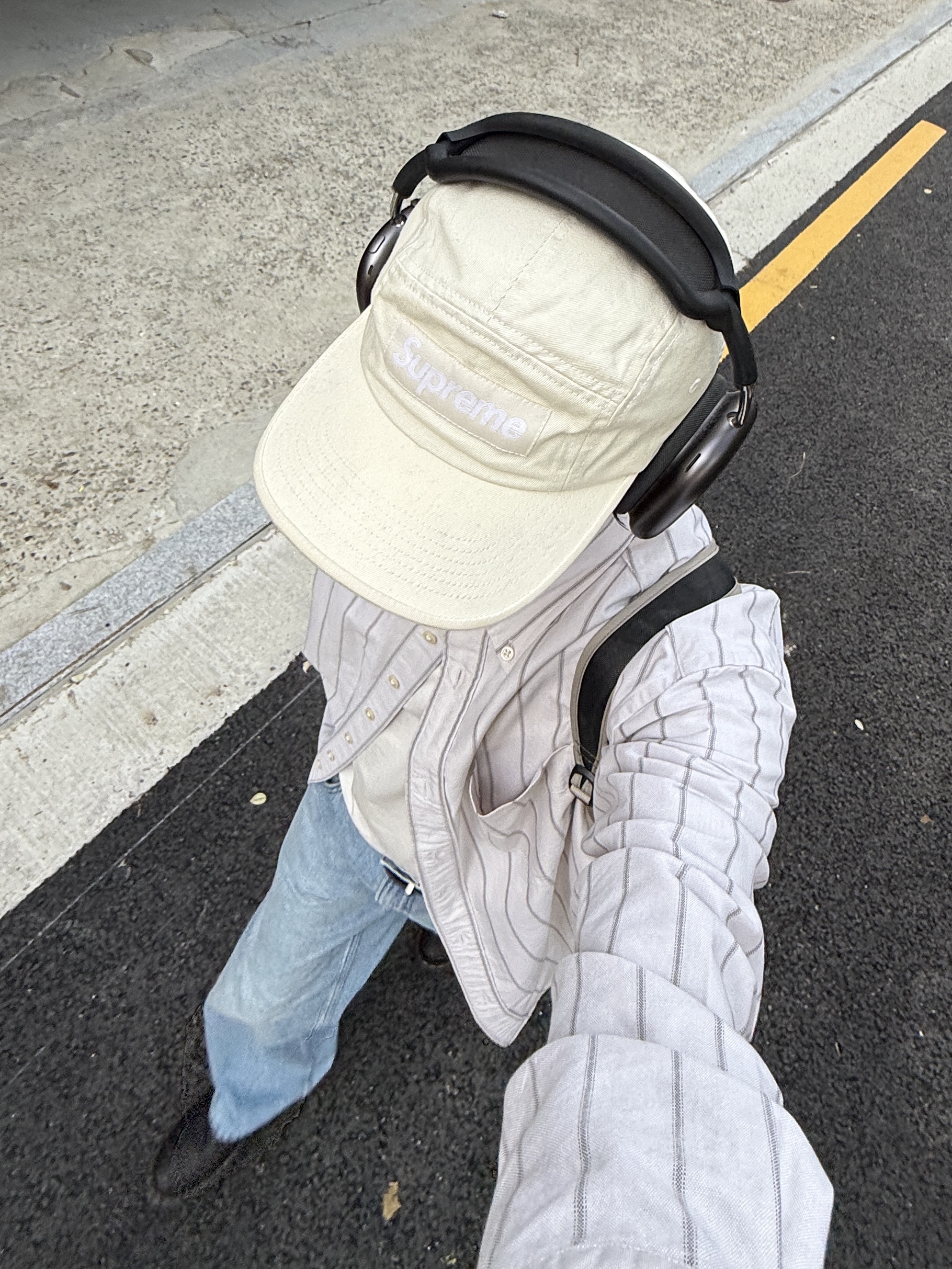 Dr. Martens 1461 Ambassador Black, Uniqlo x JW Anderson Straight Jean Blue - KR 착용 스타일 - 10