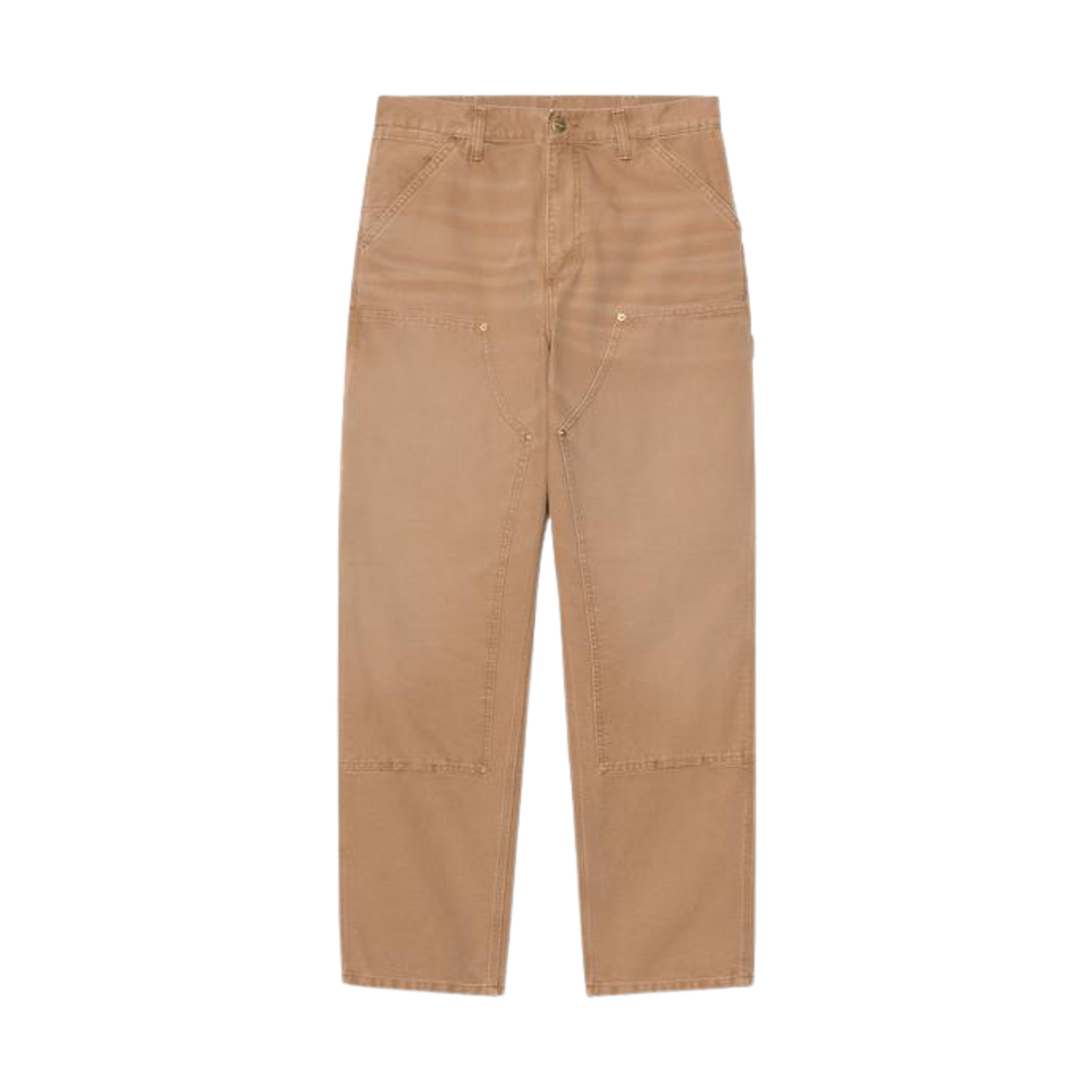칼하트 WIP 더블 니 팬츠 해밀턴 브라운 스톤 캔버스(Carhartt WIP Double Knee Pants Hamilton Brown Stone Canvas) - 1