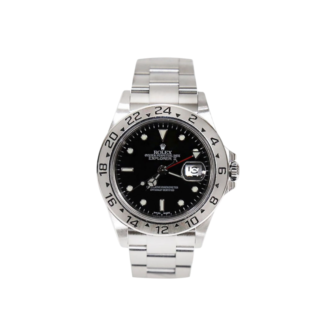 민트급 롤렉스 16570 익스플로러 2 스틸 블랙 40mm(Mint Condition Rolex 16570 Explorer II Steel Black 40mm)