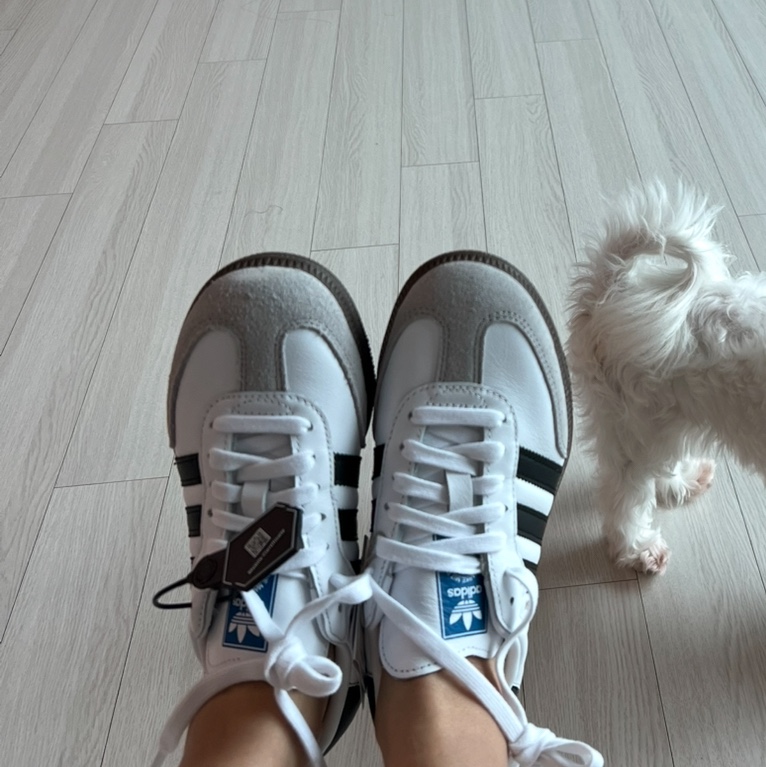Adidas Samba OG Cloud White 착용 스타일