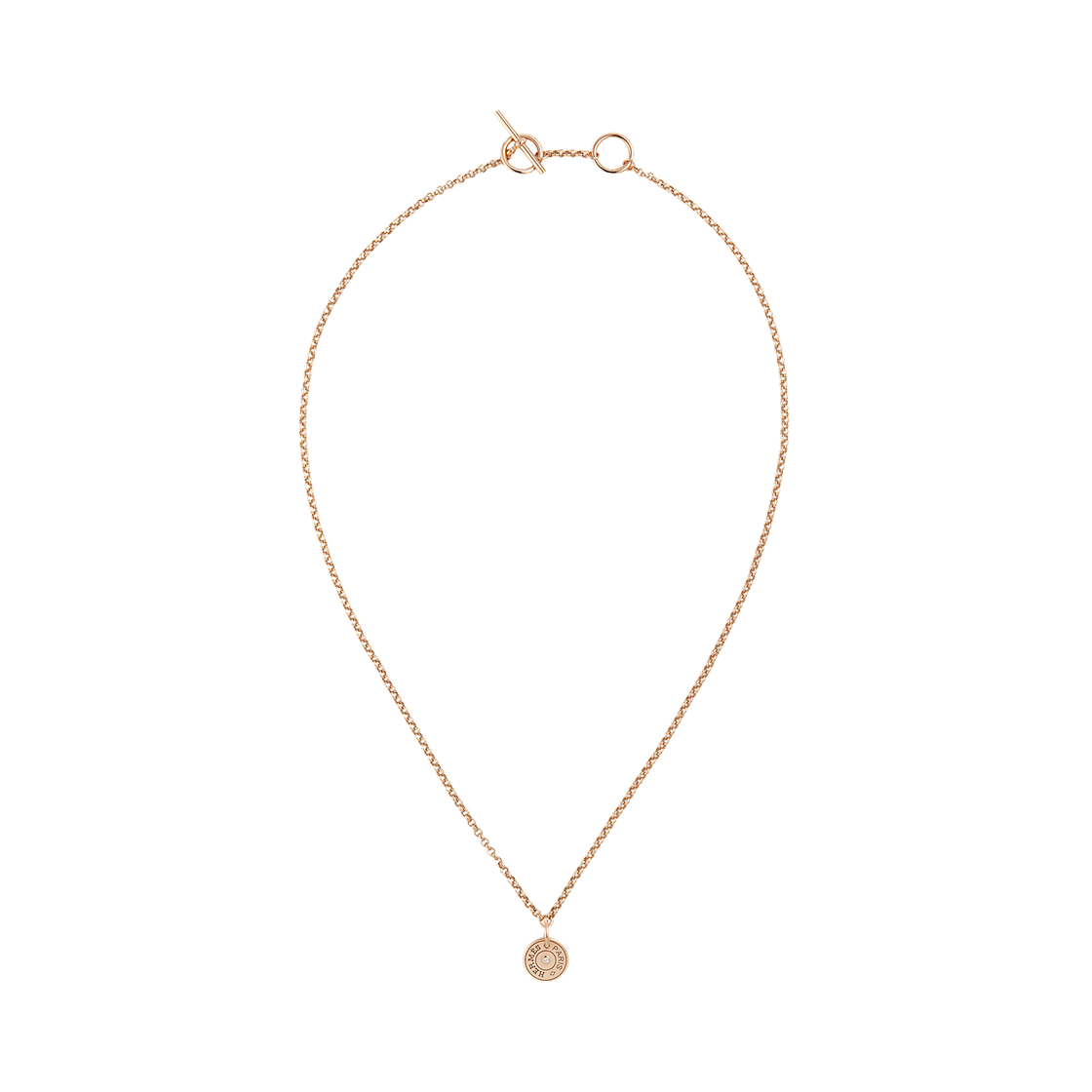 (W) 에르메스 엑스-리브리 펜던트 로즈 골드((W) Hermes Ex-Libris Pendant Rose Gold) - 1
