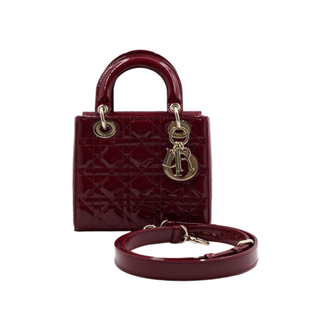 디올 M0531OWCB 레드 체리 까나쥬 페이턴트 레이디 디올 백 aa51990