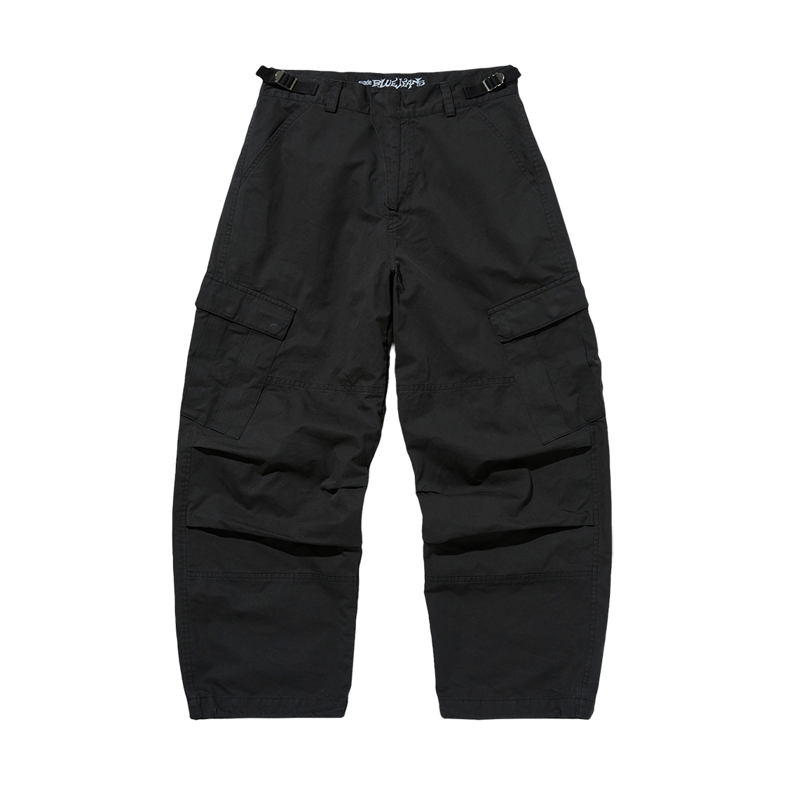 스웨이드 워시드 카고 팬츠 블랙(Suade Washed Cargo Pants Black)