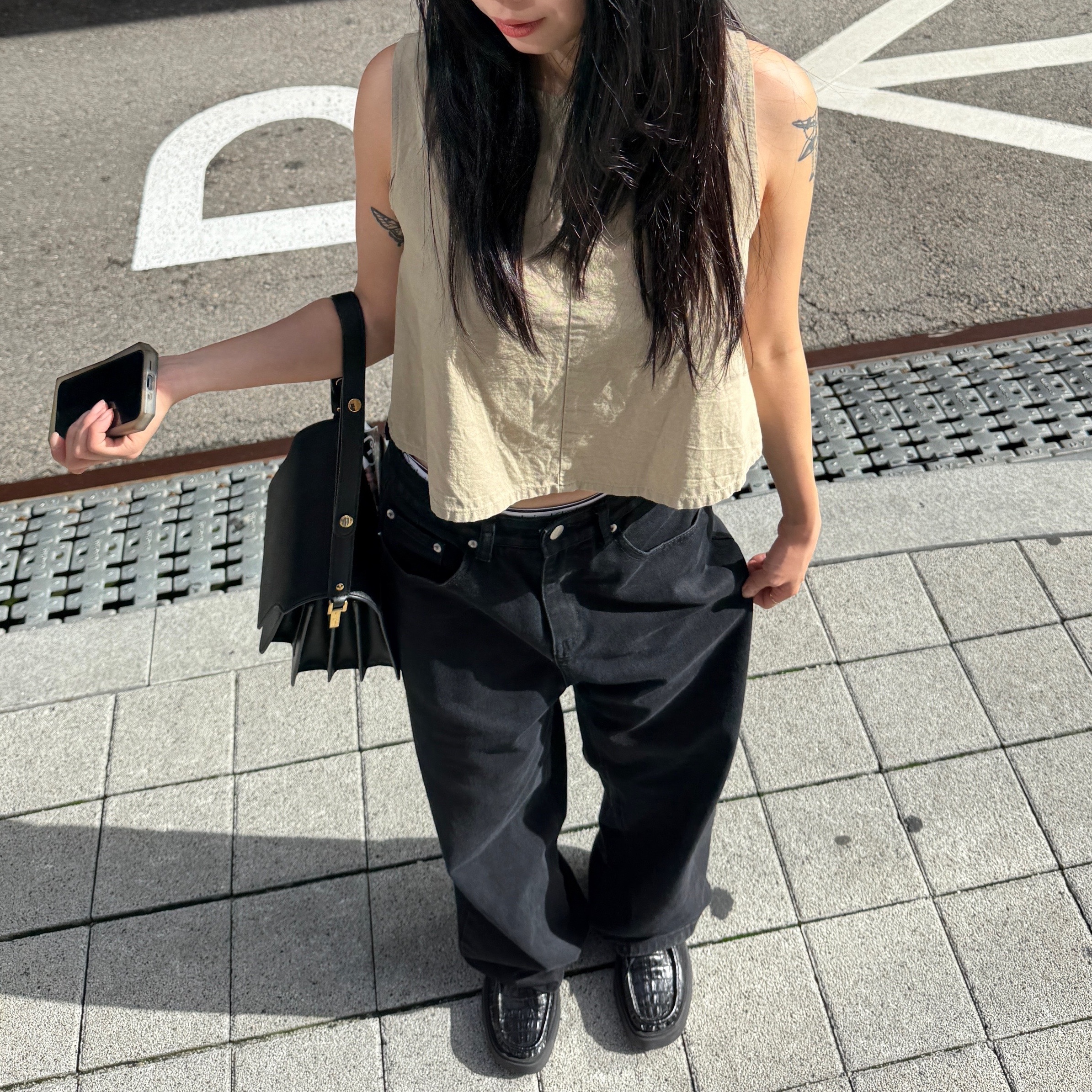 (W) Clarks x Martine Rose Torview Black Leather, Calvin Klein Cotton Stretch 3-pack Low Rise Trunk Black 착용 스타일