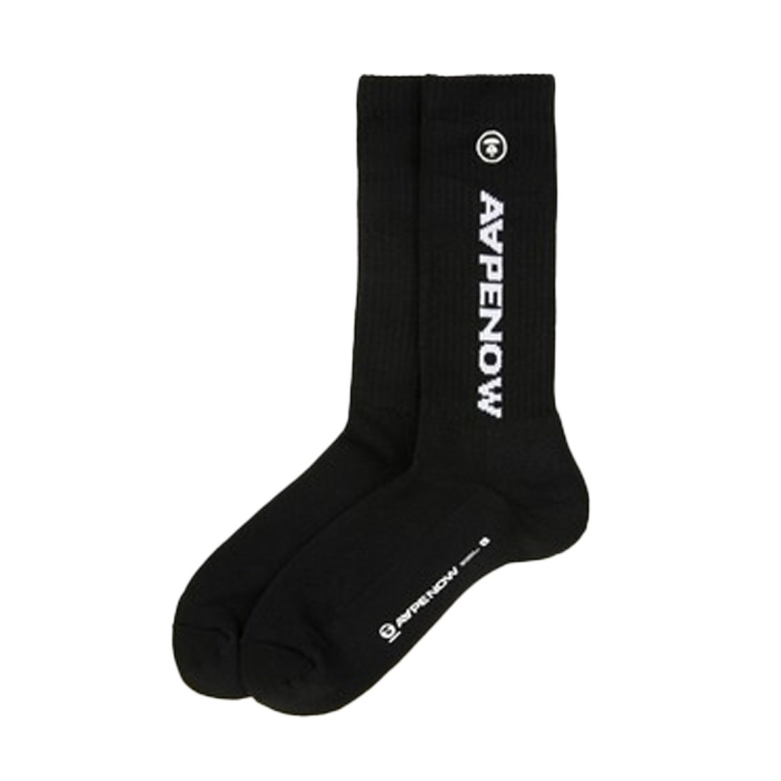 KM5DSS1AP30BK AAPE Now Socks Black - 25FW