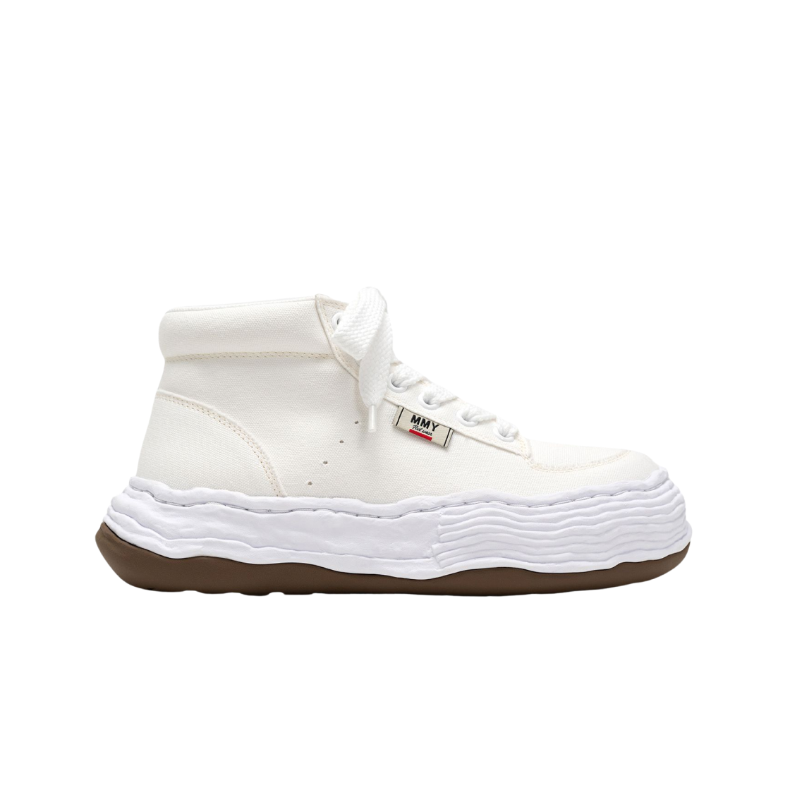 메종 미하라 야스히로 올리버 OG 솔 캔버스 하이탑 스니커즈 화이트(Maison Mihara Yasuhiro Oliver OG Sole Canvas High-top Sneakers White) - 1