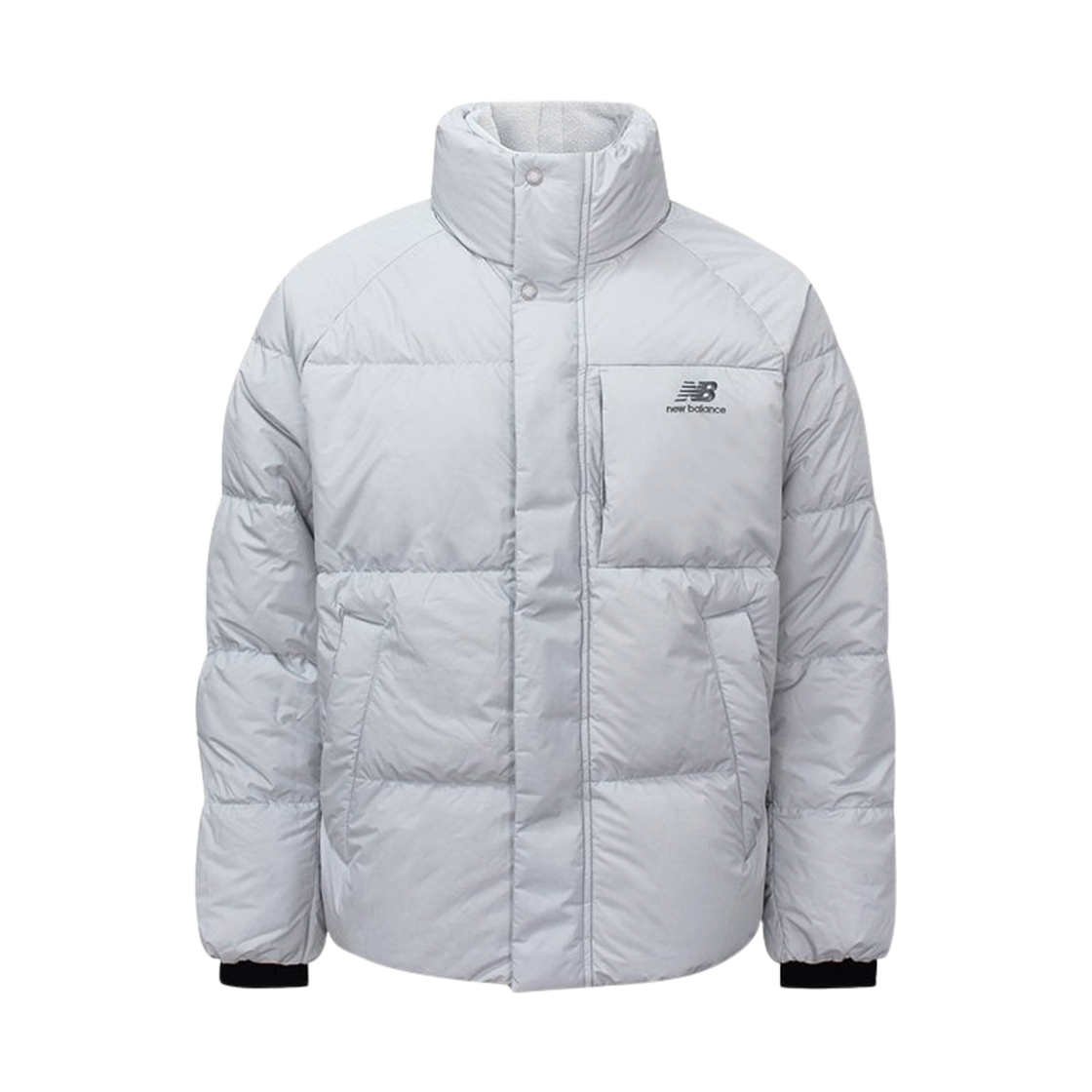 NBNPB41013-16 New Balance Active Short Goose Down Jacket Light Gray