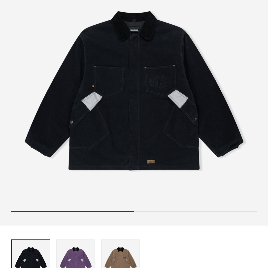 Carhartt WIP S/S Ody Denim Shirt Blue Stone Bleached, Gucci GG Bee Engraved Thin Ring Silver 착용 스타일 - 2