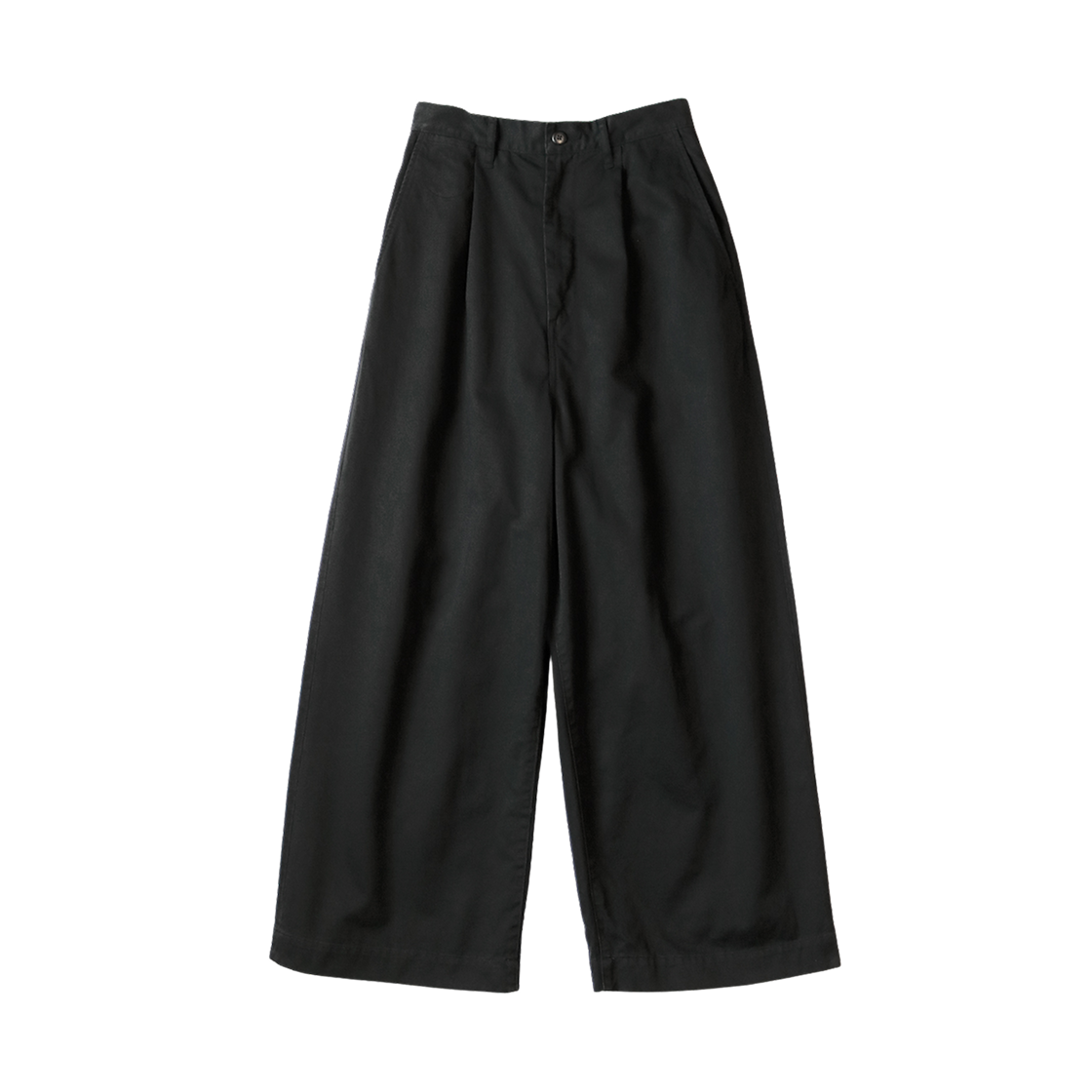 EK-1437 Kapital Chino High-Waisted Baggy Pants Black