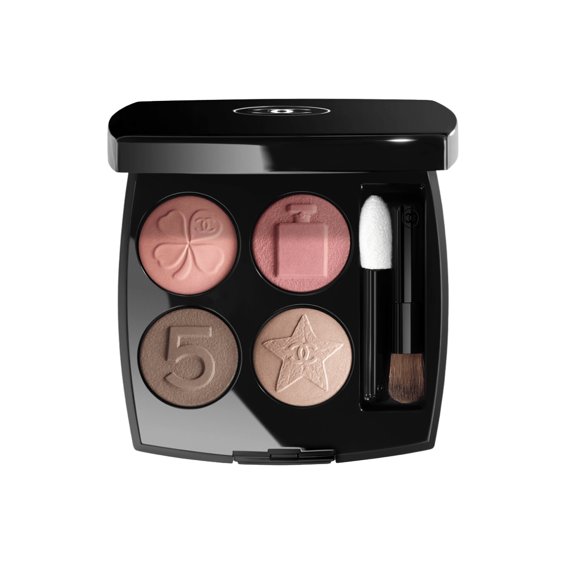 샤넬 레 꺄트르 옹브르 버튼 아이섀도우 팔레트 리미티드 에디션 209 마드모아젤(Chanel Les 4 Ombres Boutons Eyeshadow Palette Limited Edition 209 Mademoiselle)