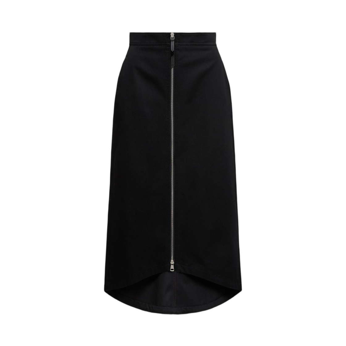 K2-403-2D00006-M6582-999 (W) Moncler x EE72 By Edward Enninful Cotton Gabardine Midi Skirt Black - 25FW
