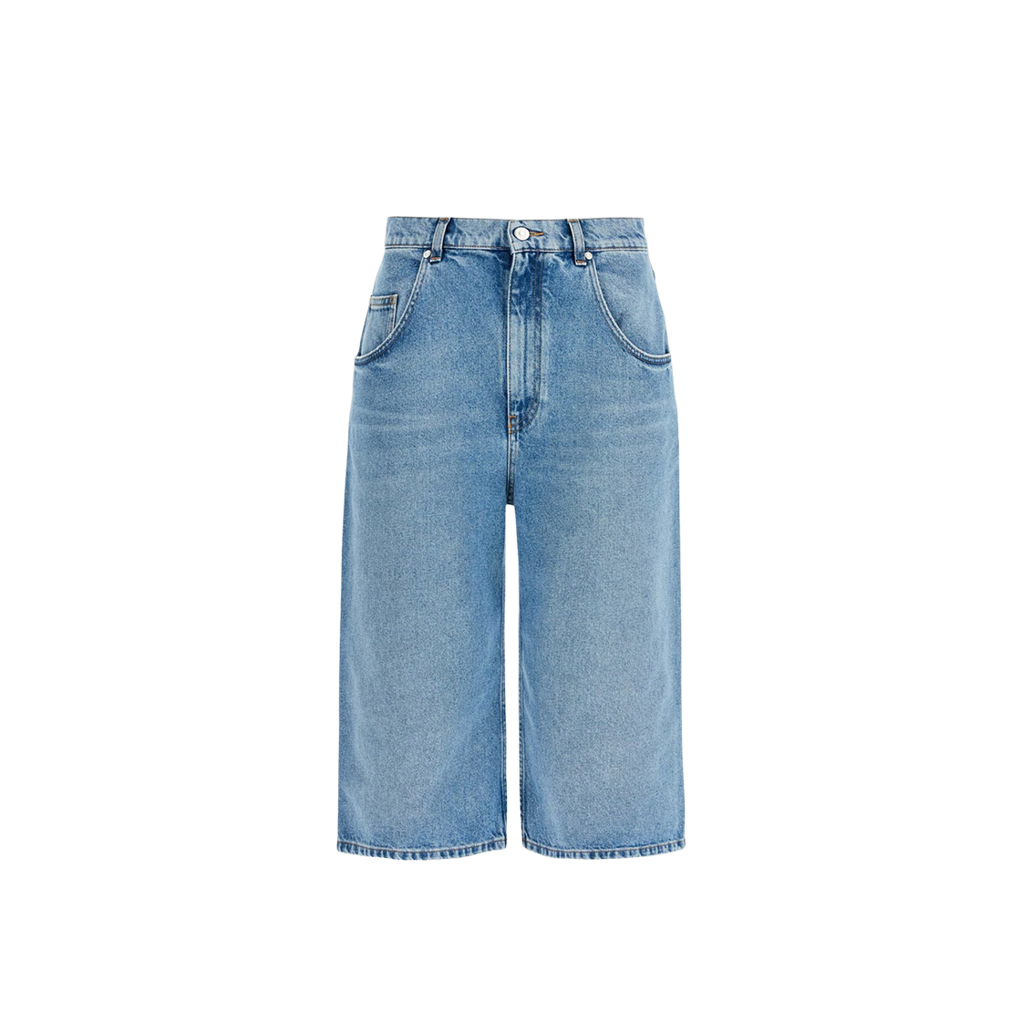 6D03493SQH054590 (W) Stella McCartney Denim Bermuda Shorts Blue