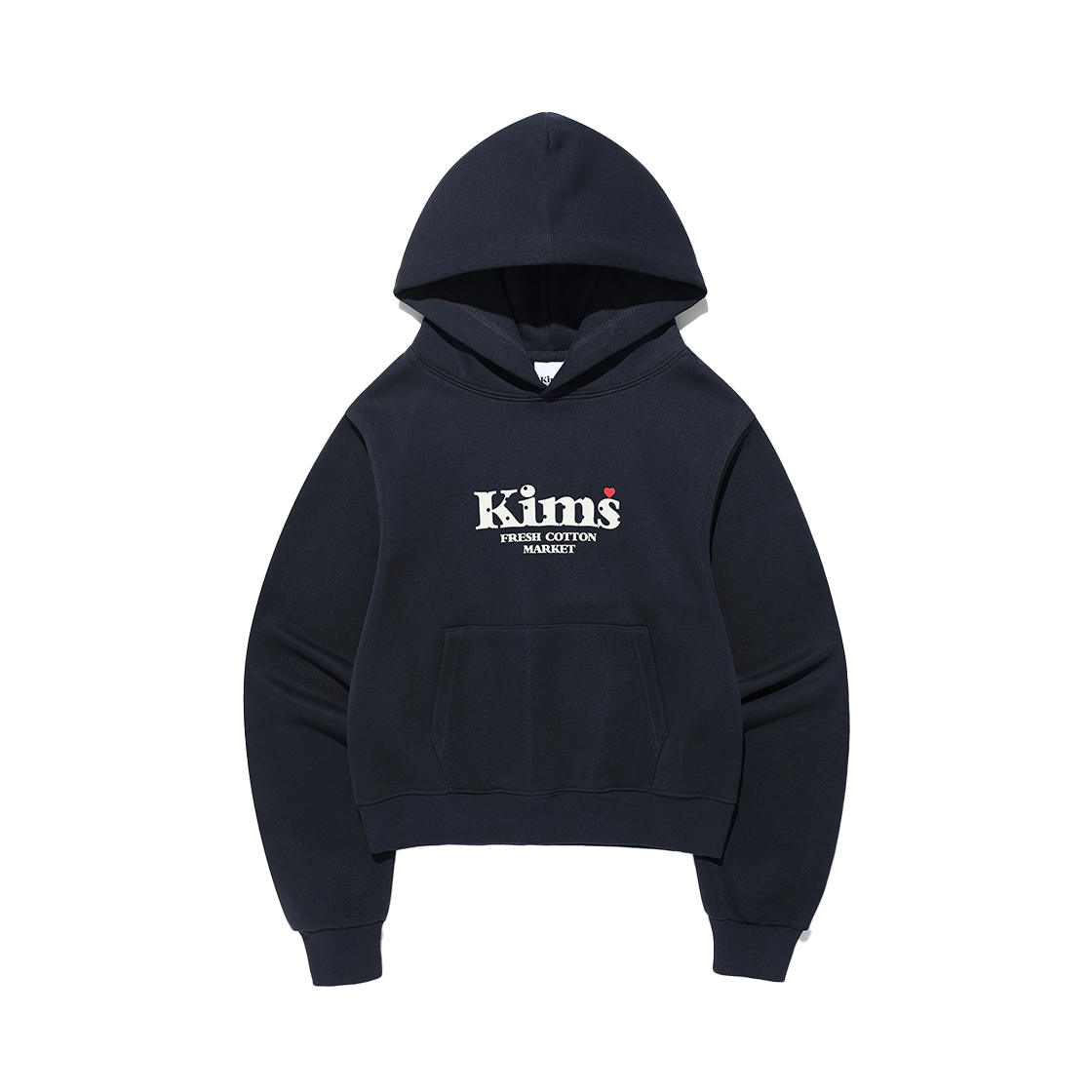 KIB5FUM436ANV Kims Fresh Cotton Market Kims Bam Logo Dot Hoodie Navy