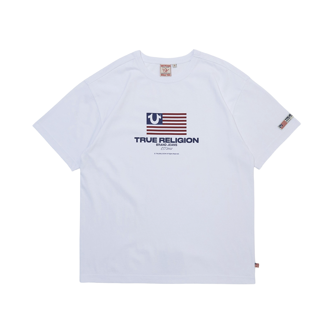 TRA3TSU152WWH True Religion New Glory Short Sleeve White
