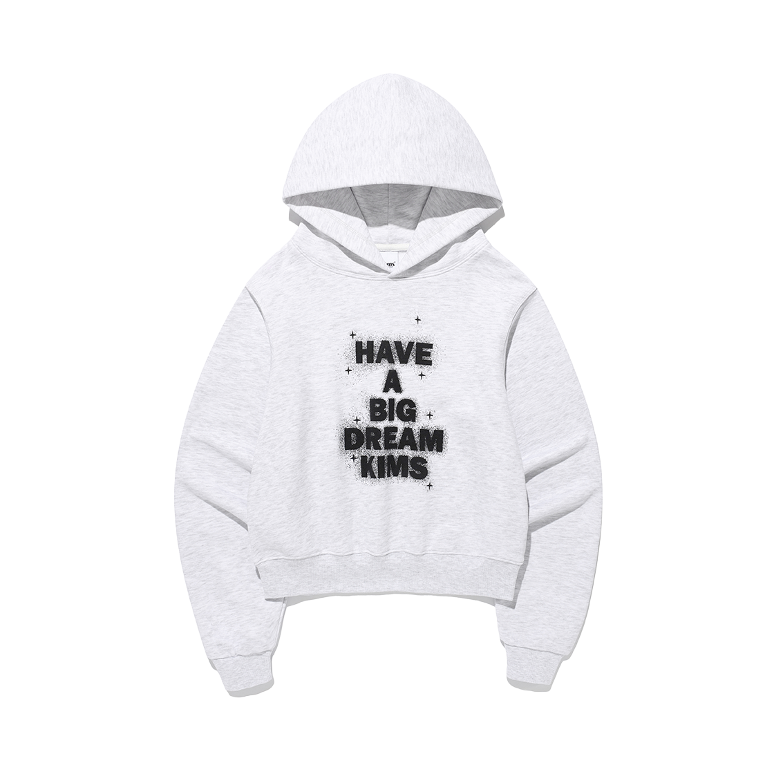KIB5FUM402AGR Kims Fresh Cotton Market Shining Big Dream Hoodie Grey