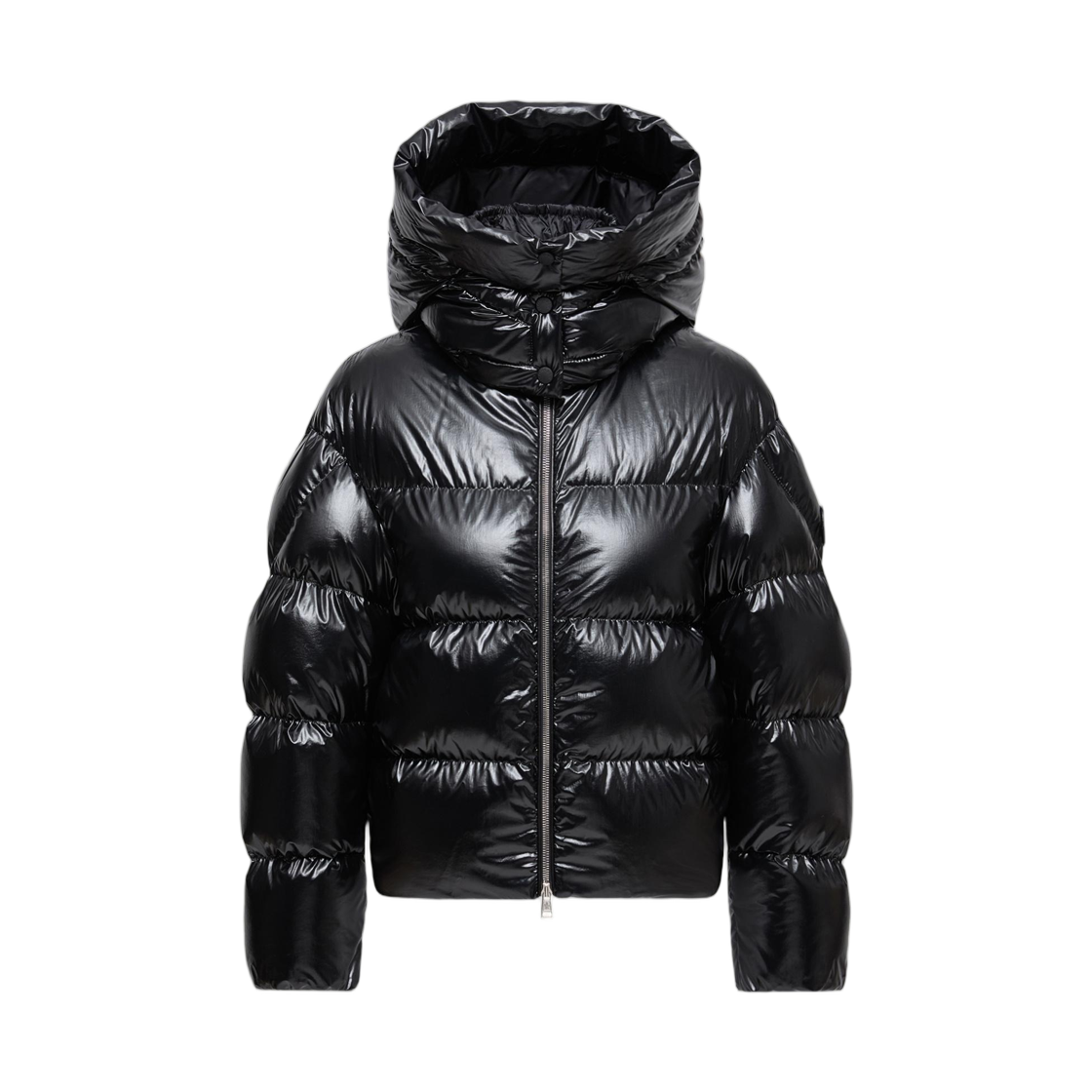 K2-403-1A00006-M6517-999 (W) Moncler x EE72 By Edward Enninful Lothar Hooded Short Down Jacket Black - 25FW