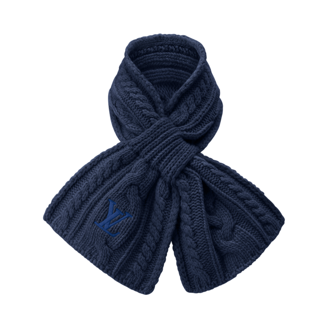 M96755 Louis Vuitton Only LV Mini Cable Muffler Navy
