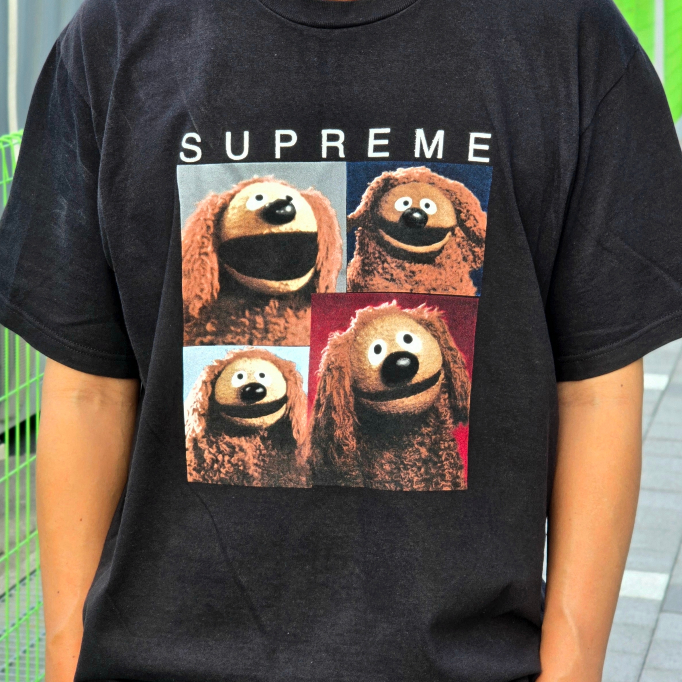 Supreme Rowlf T-Shirt Black - 24SS 착용 스타일