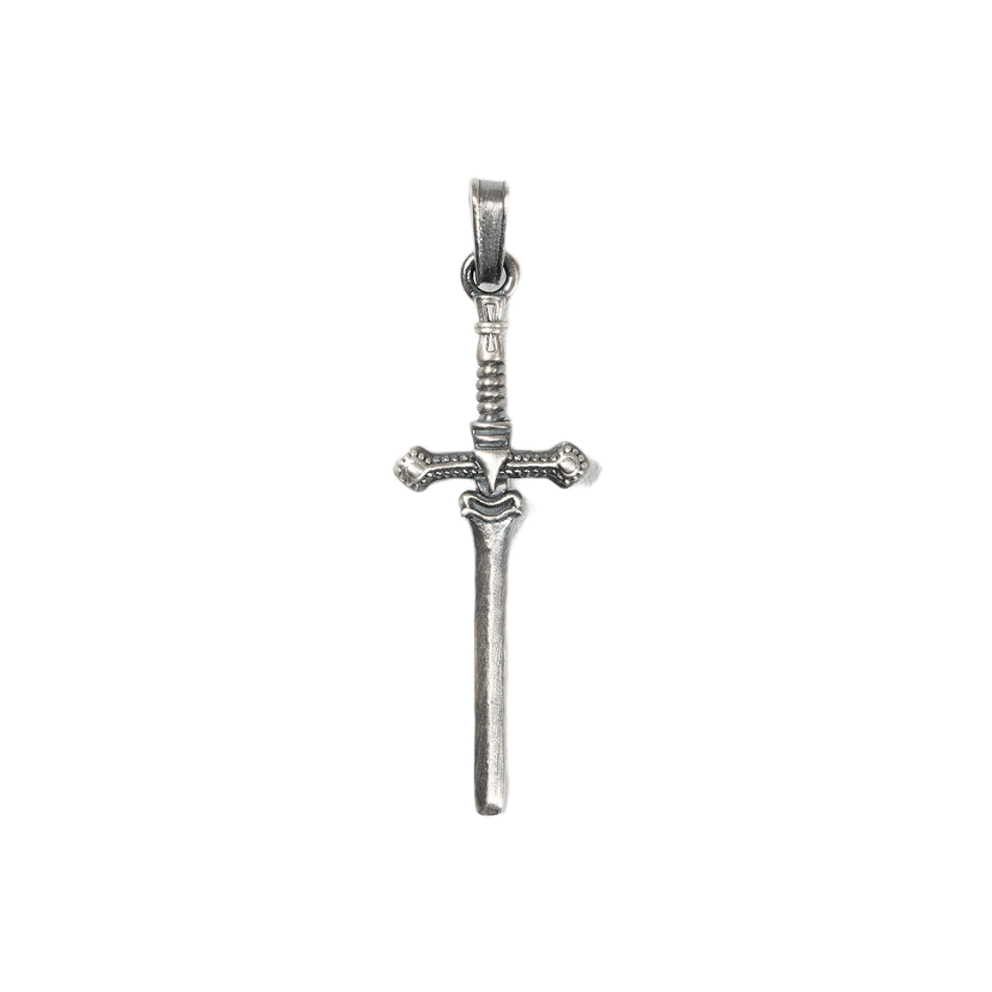 ET2503TC04SL ETCE Cross Sword Pendant Silver