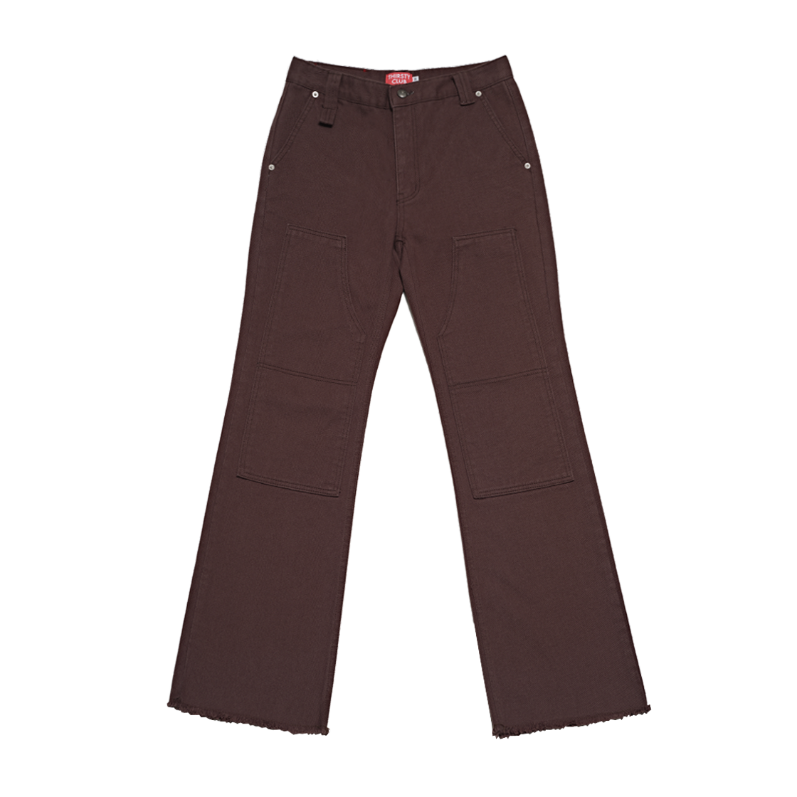 떨스티클럽 더블니 팬츠 - 브라운(THIRSTY CLUB Double knee pants - Brown)