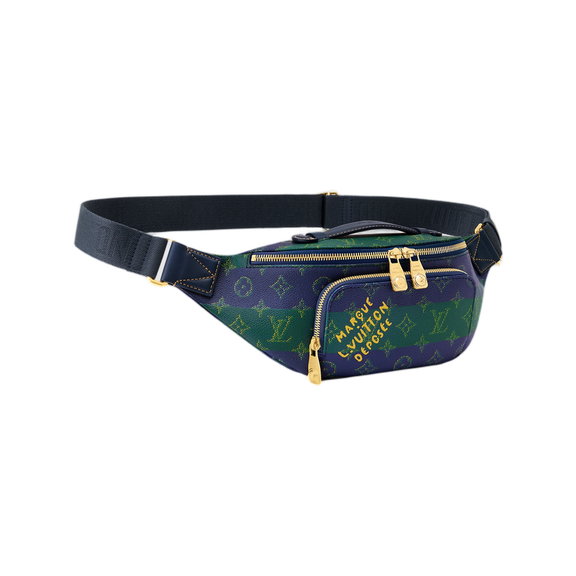 루이비통 러쉬 범백 블루 스트라이프(Louis Vuitton Rush Bumbag Blue Stripe) - 2