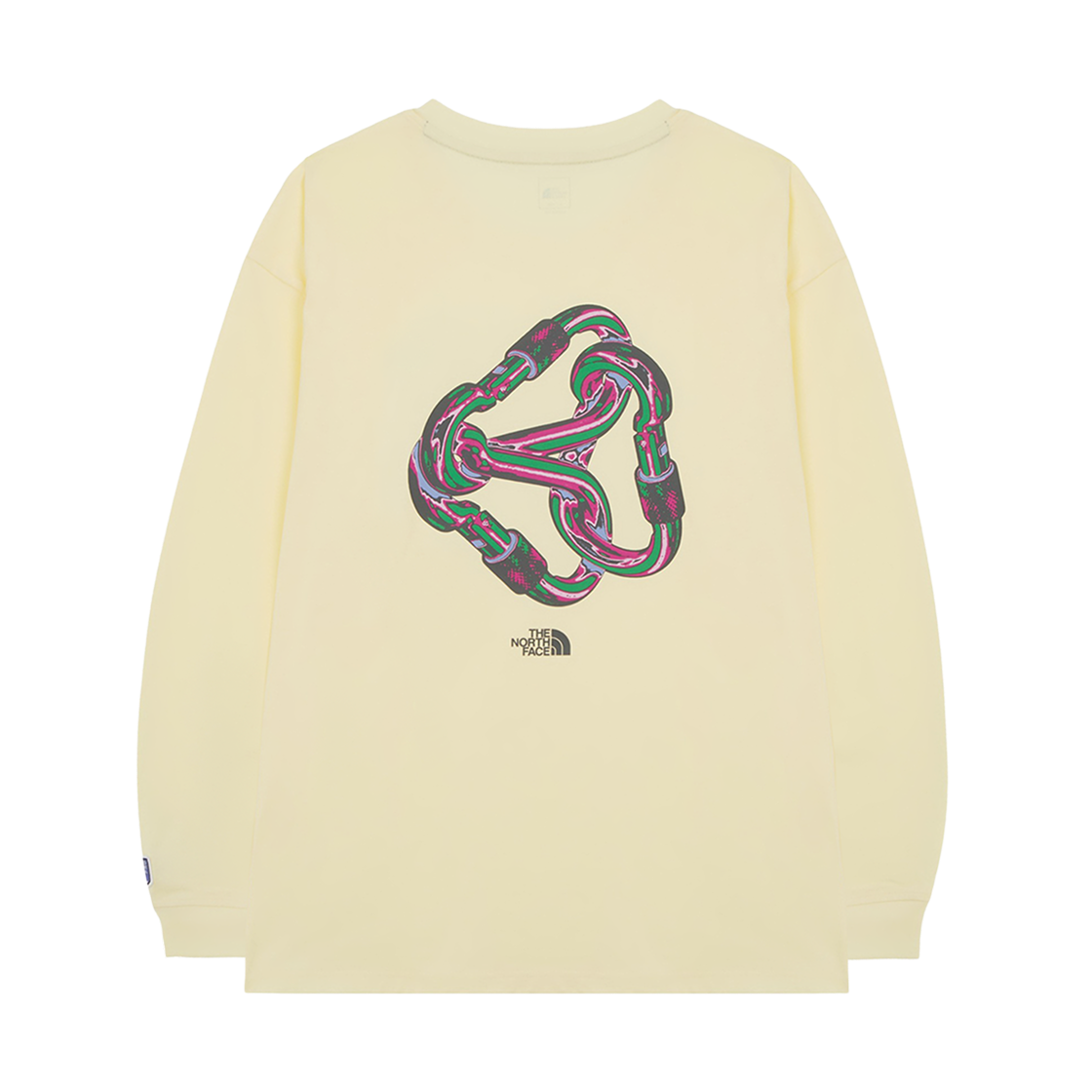 NT7TR70C The North Face Karabiner L/S R/T-Shirt Pastel Yellow - 25FW