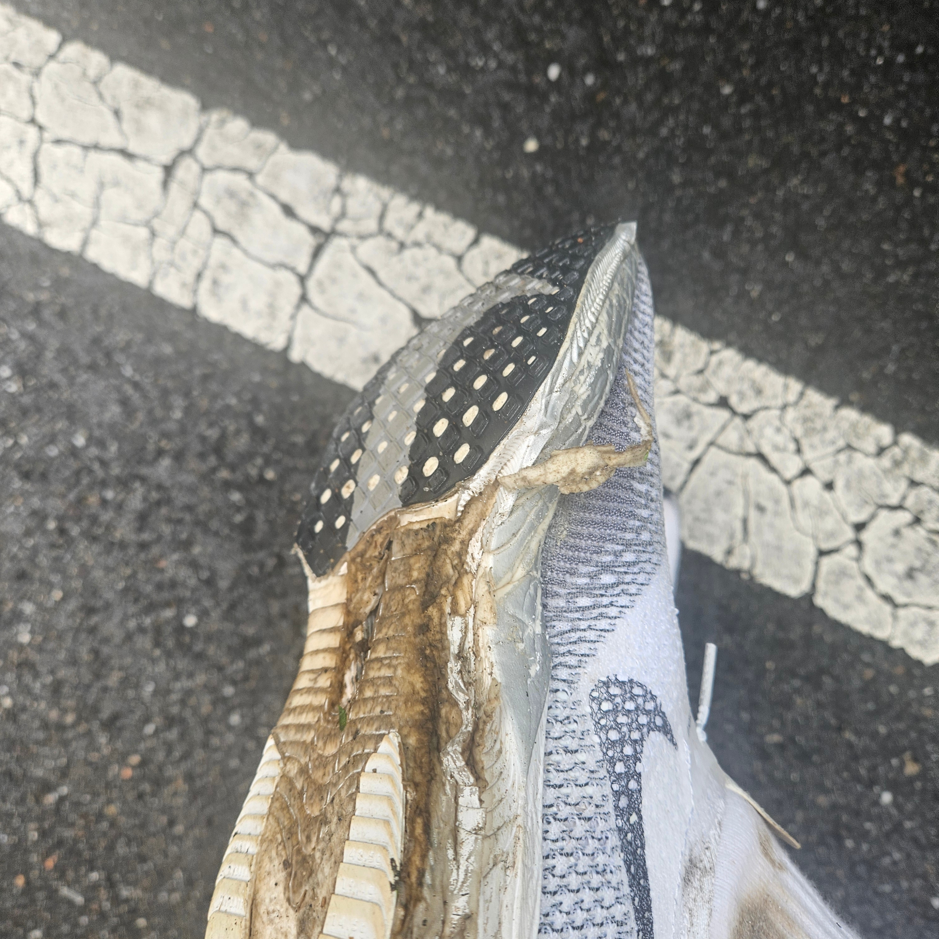 (W) Nike ZoomX Vaporfly Next% 3 White Particle Grey 착용 스타일 - 6
