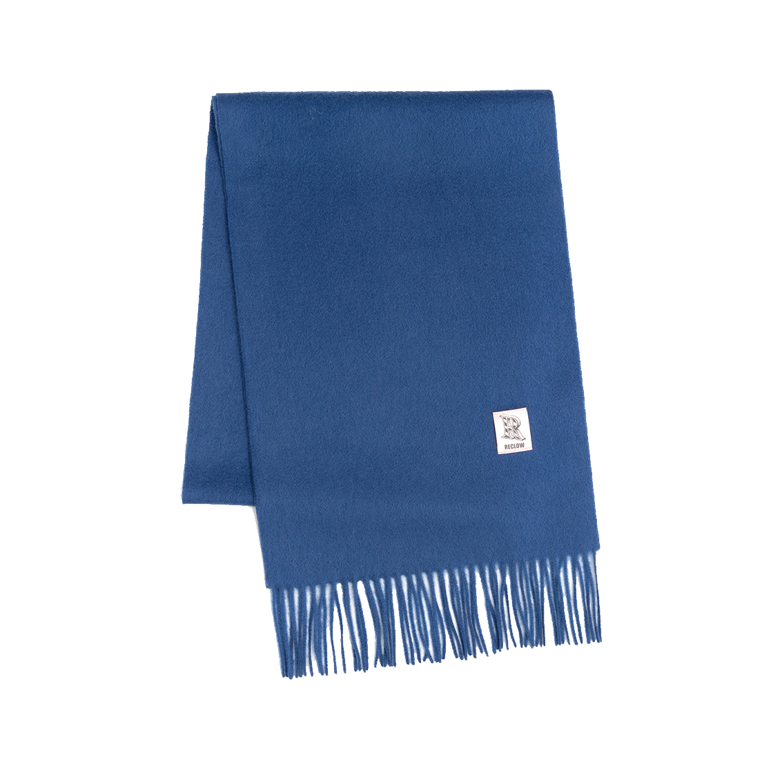 100% Cashmere Muffler Blue RECLOW 100% Cashmere Muffler Blue