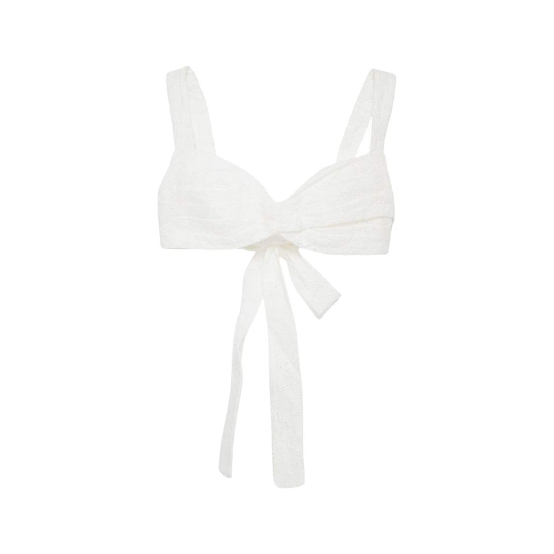 2545TR251 (W) Zimmermann Crush Cotton Bralette Ivory