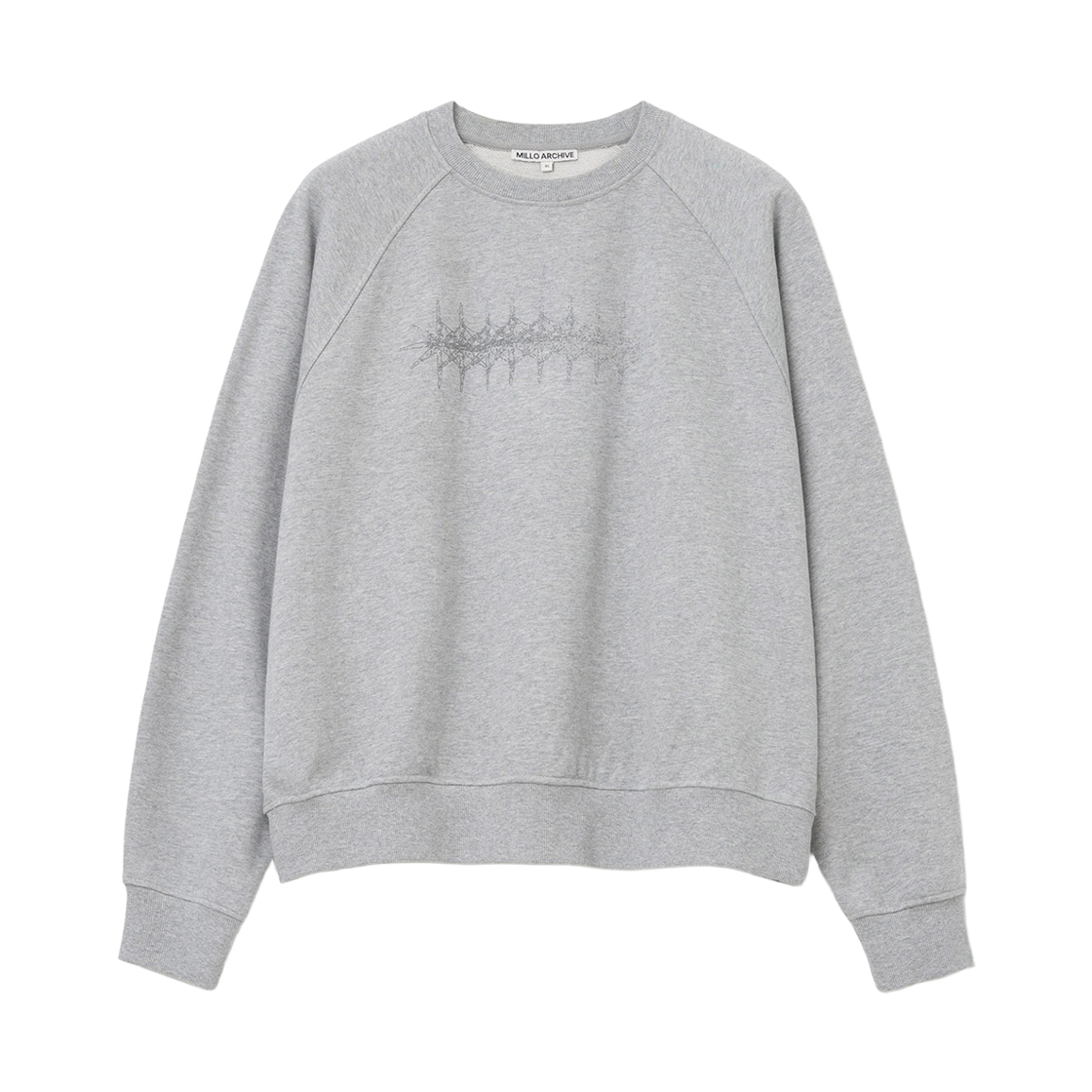 ML671MGR Millo Archive Crescendo Beacon Crewneck Melange Gray
