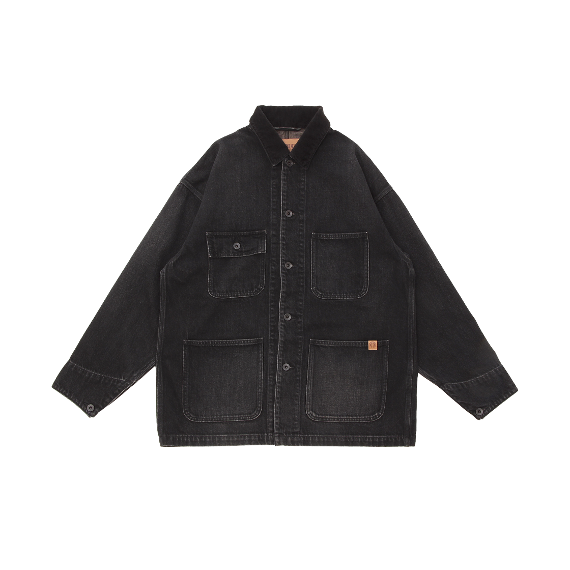 스타벅스 x 빔즈 블랙 데님 커버올 블랙(Starbucks x Beams Black Denim Coverall Black)