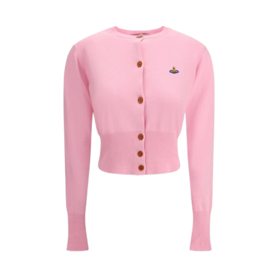 1803002U-Y001V-G401 (W) Vivienne Westwood Bea Cropped Cardigan Pink